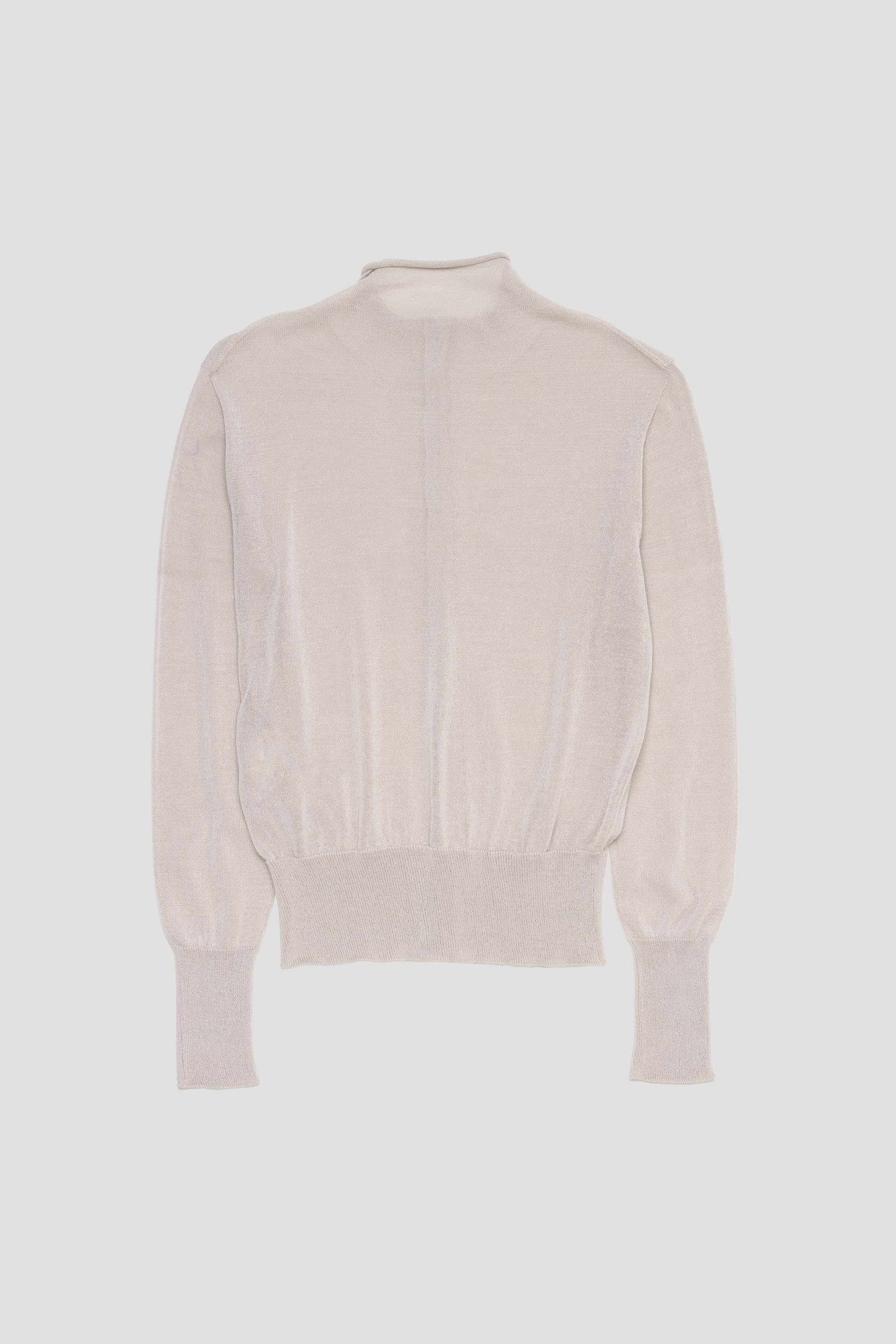 Wholegarment Cap Sleeve Knit Grey