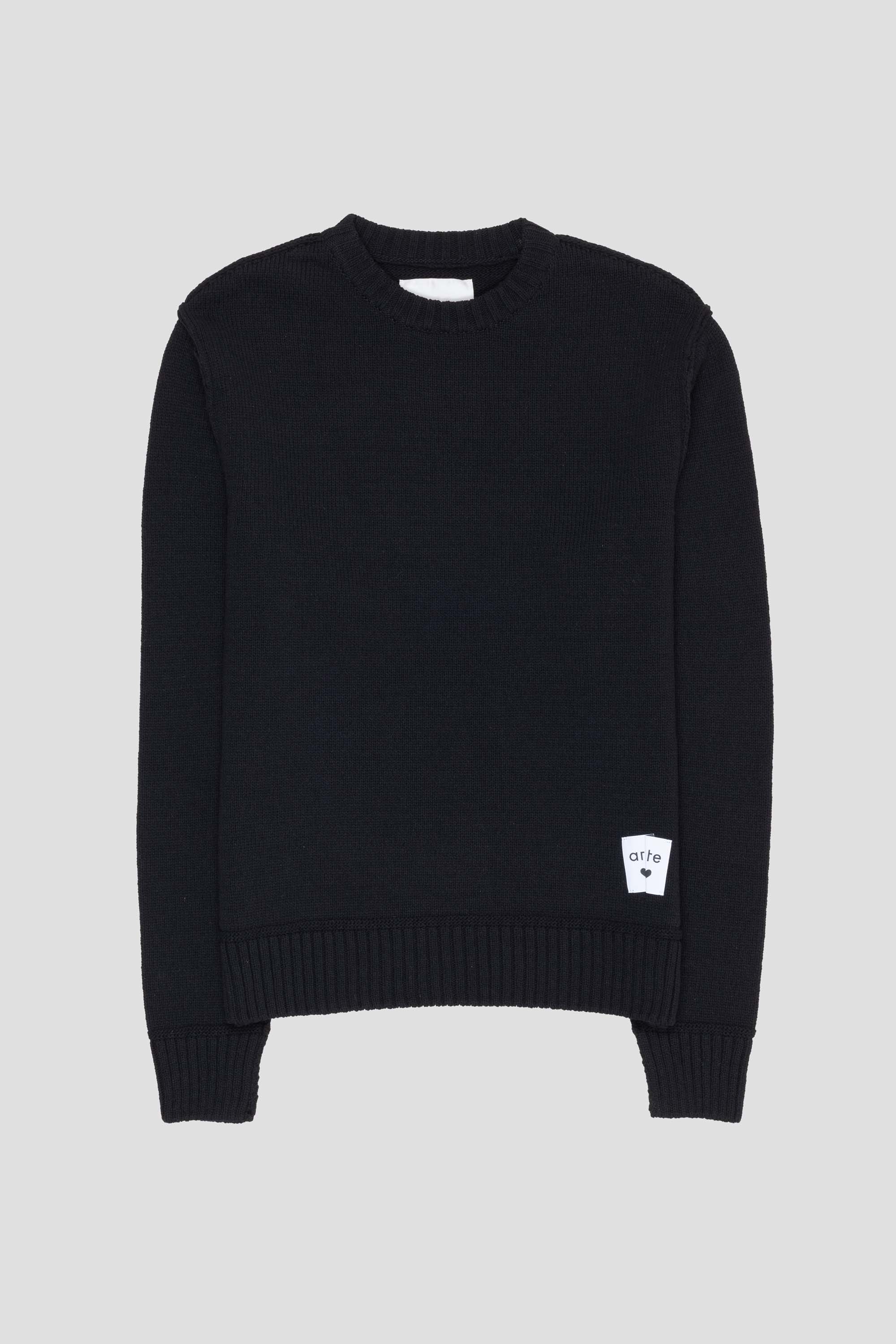 Reversible Label Knit Black