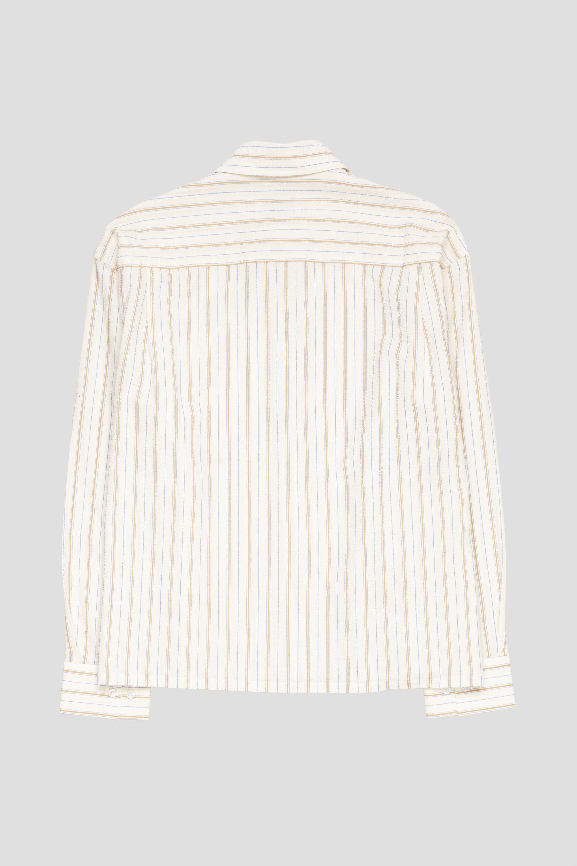 Striped Boxy Shirt Off White