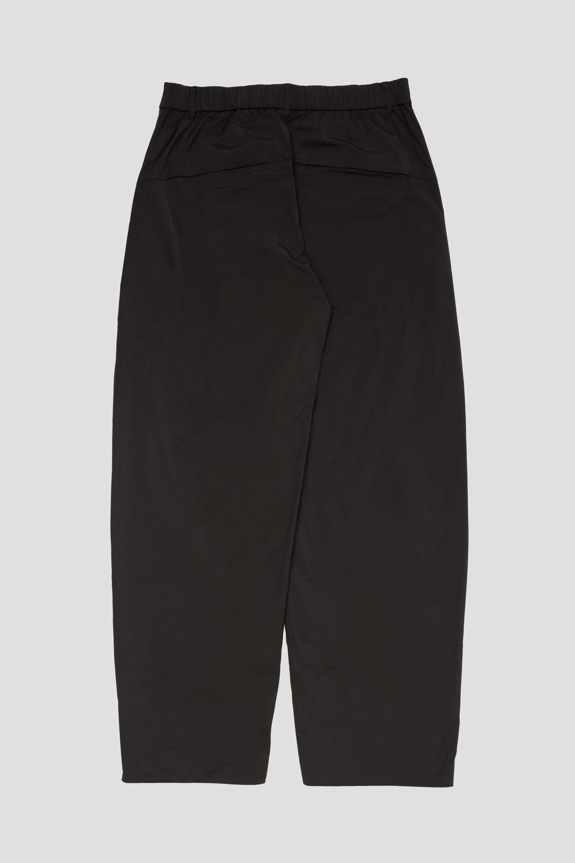 Taffeta Curved Leg Pants Black