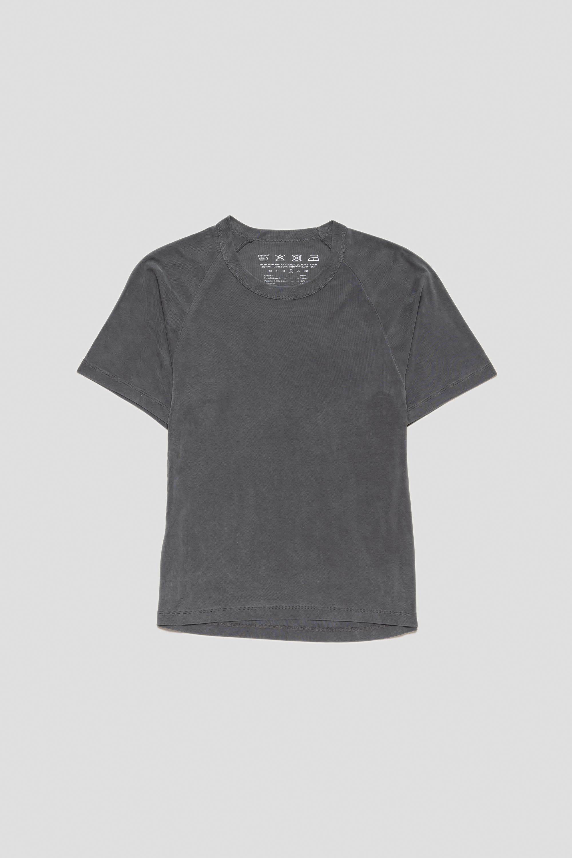 Women's Raglan Tee Metal Grey