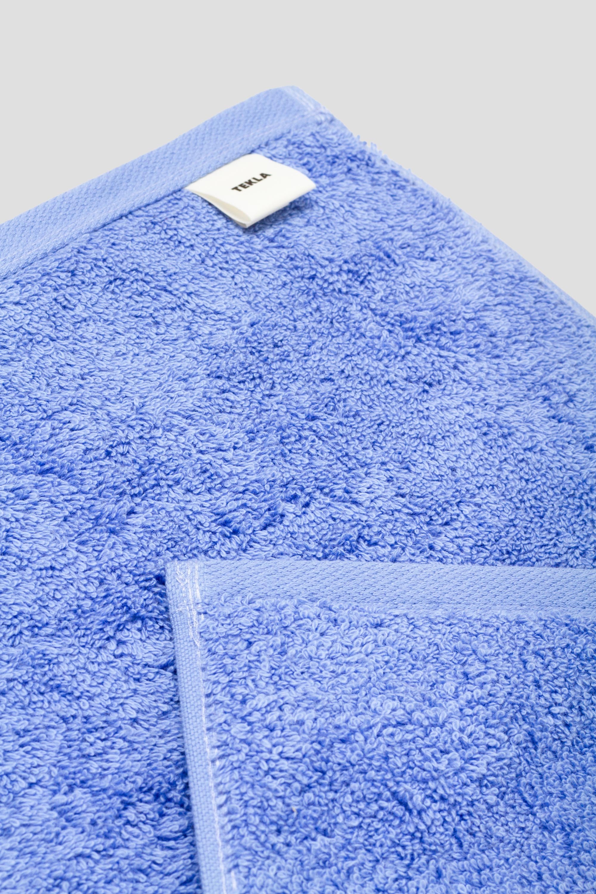 Terry Towel Guest Towel Clear Blue