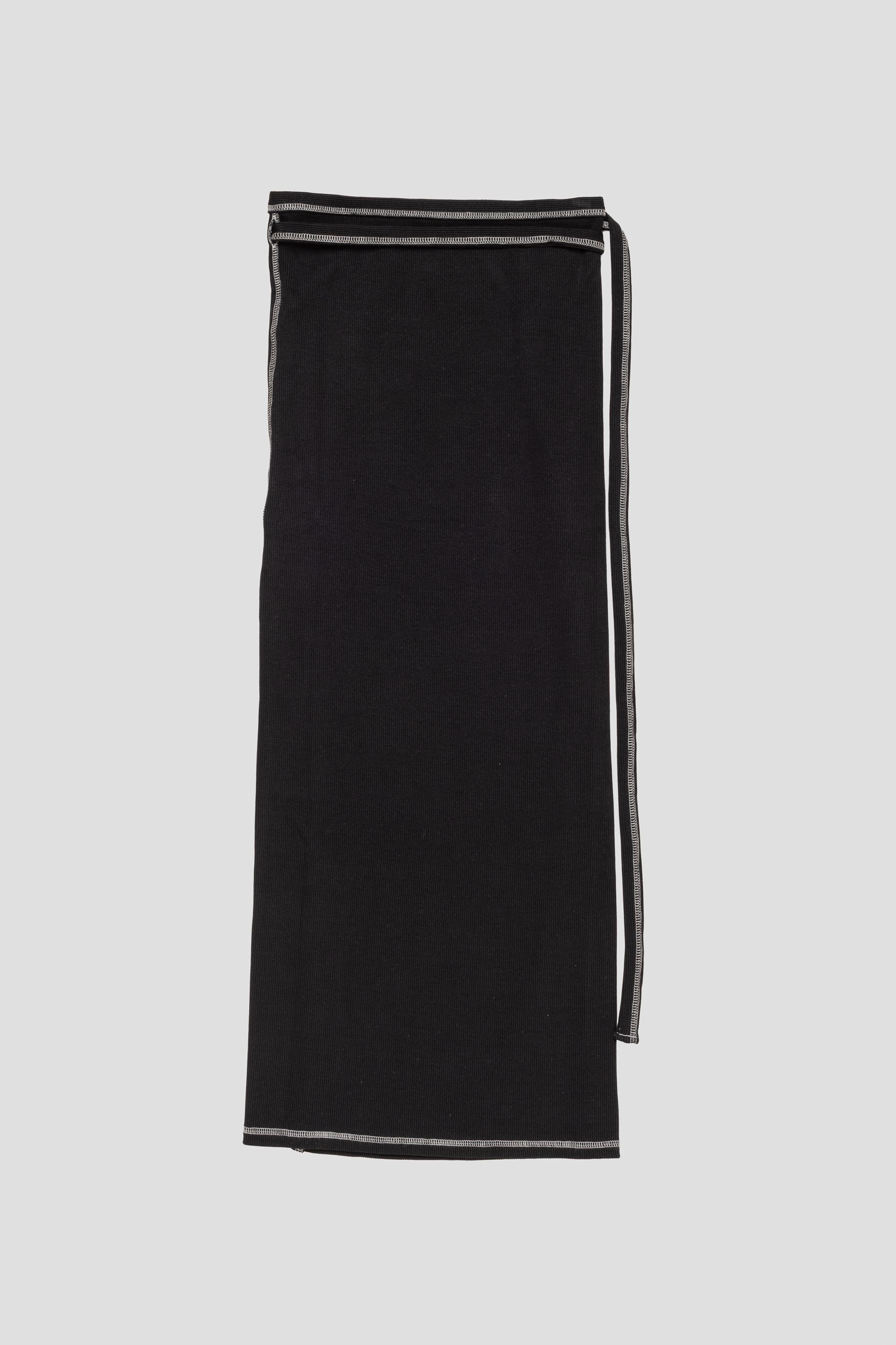 Brig Skirt Cotton Rib Black
