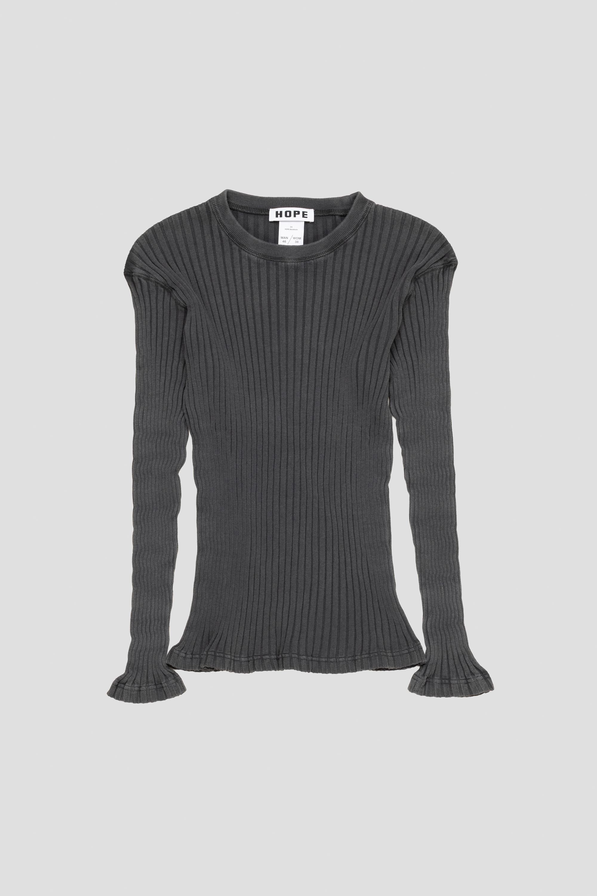 Addition Longsleeve Faded Black Rib