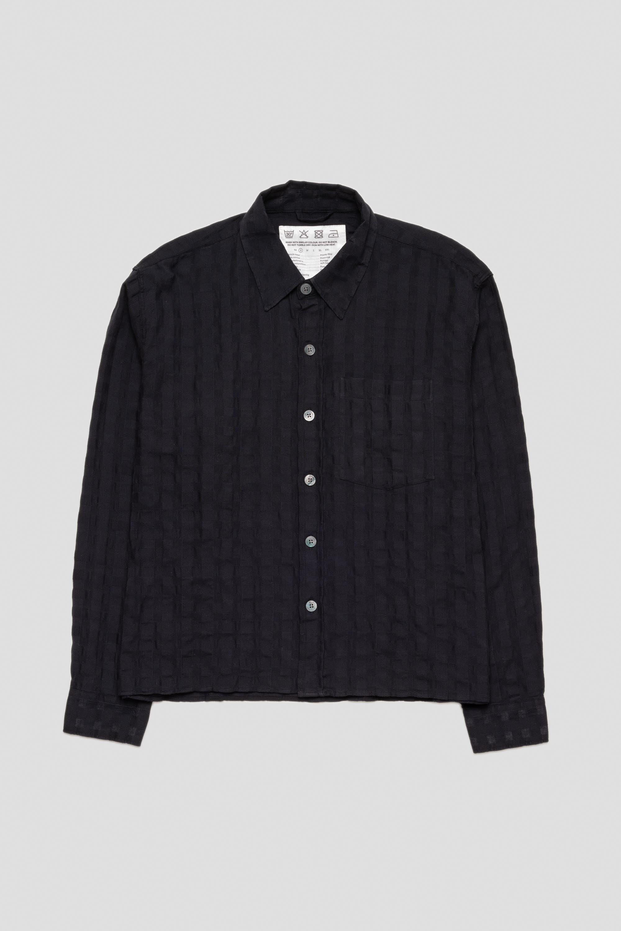 Priority Shirt Black Check