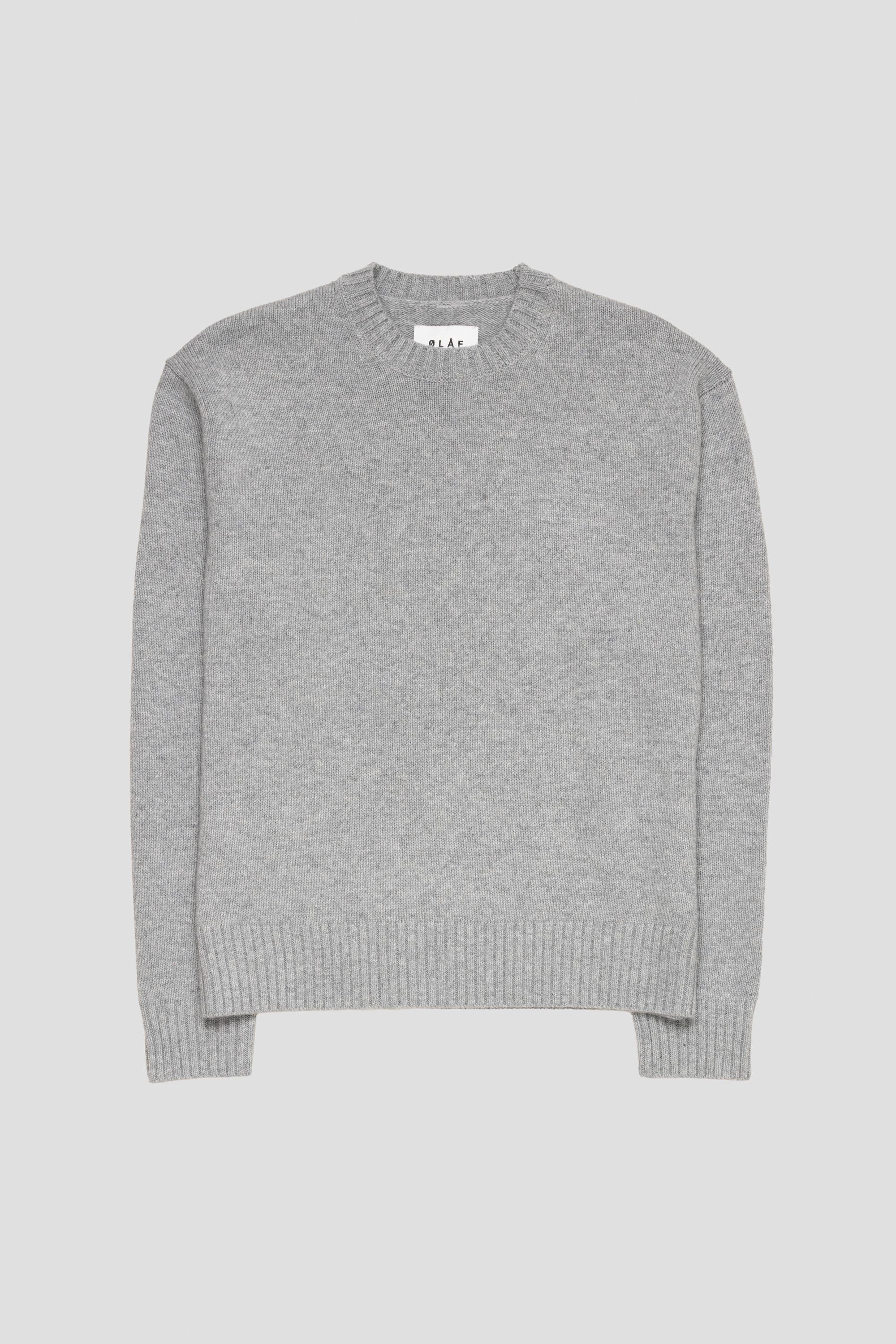 Essential Knitted Crewneck Heather Grey