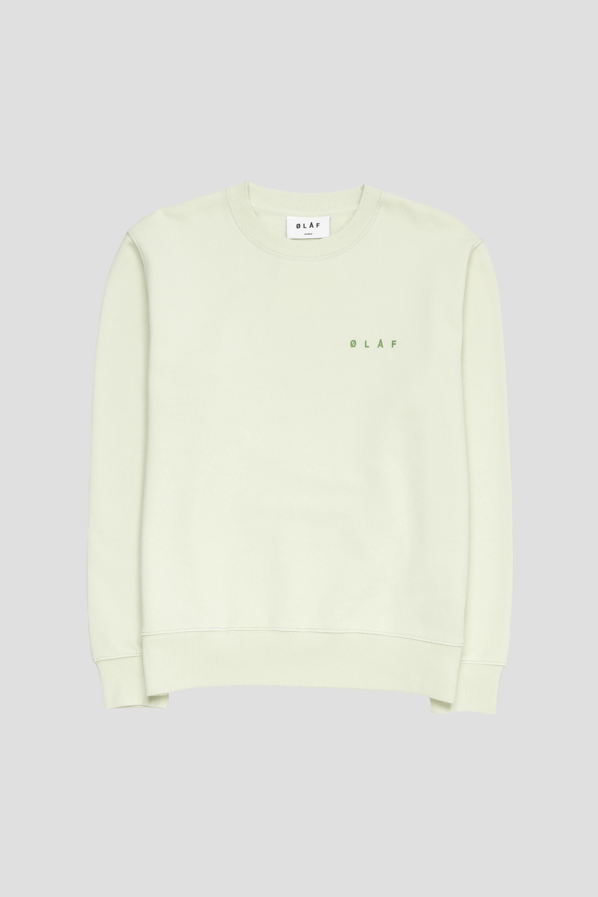 Spiral Face Crewneck Pale Green