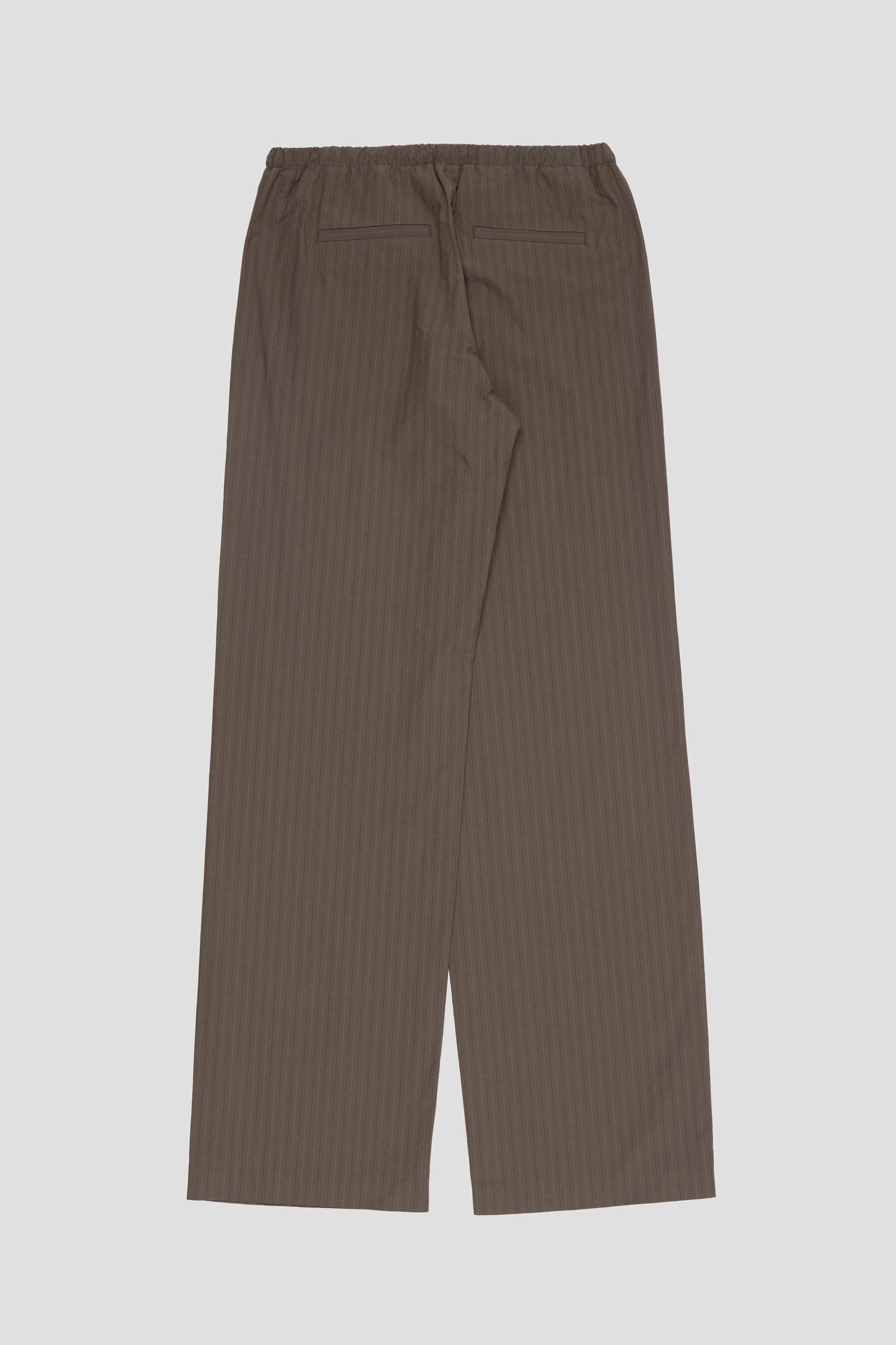 Stripe Banding Pants Brown
