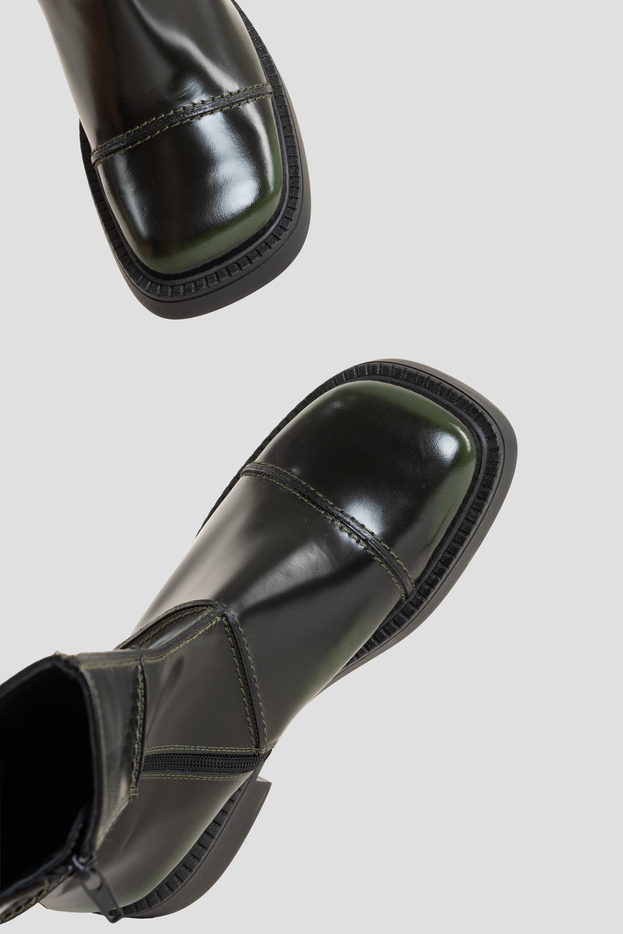 Dahlia Ankle Boots Khaki/Black