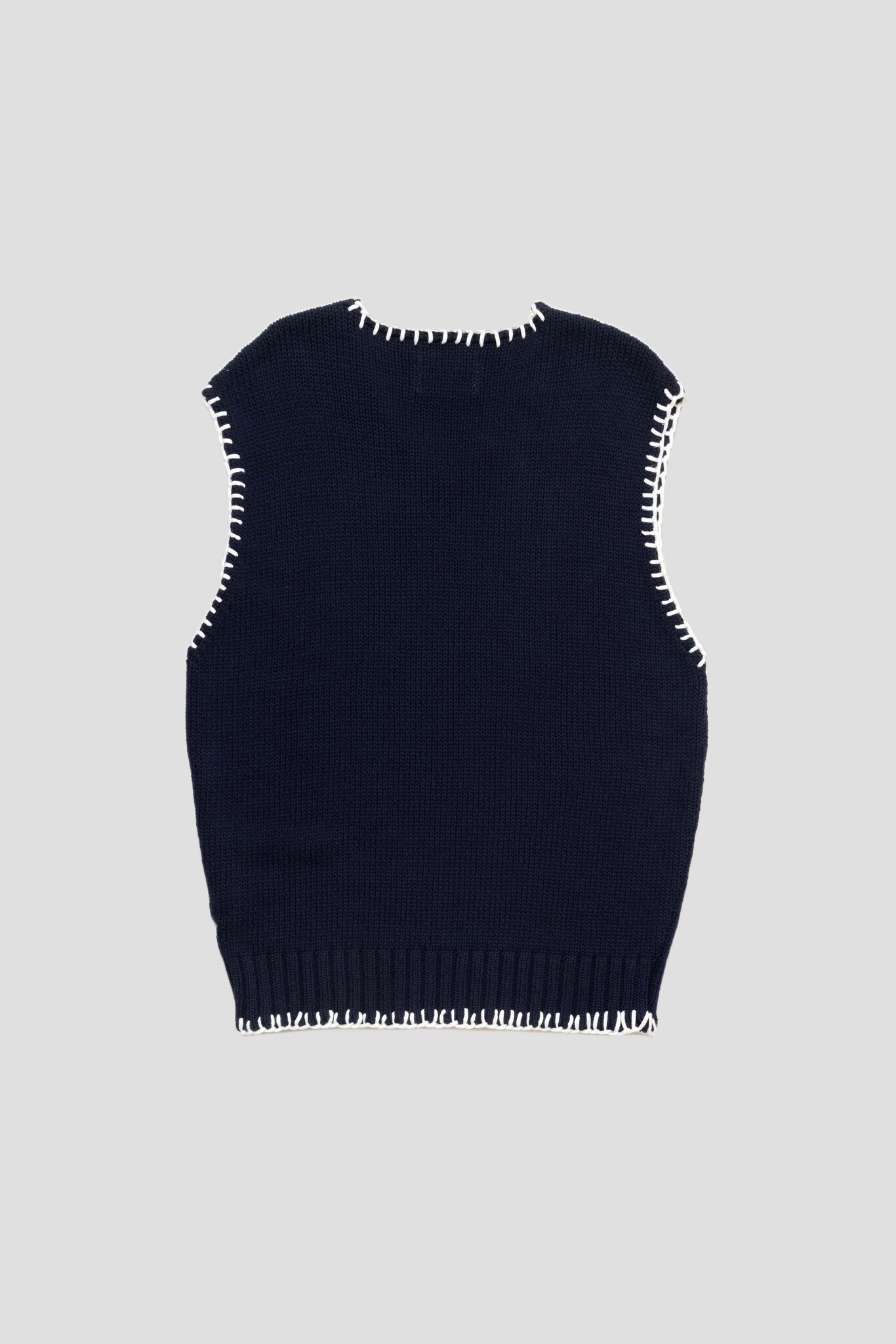 Karl Stitching Vest Navy