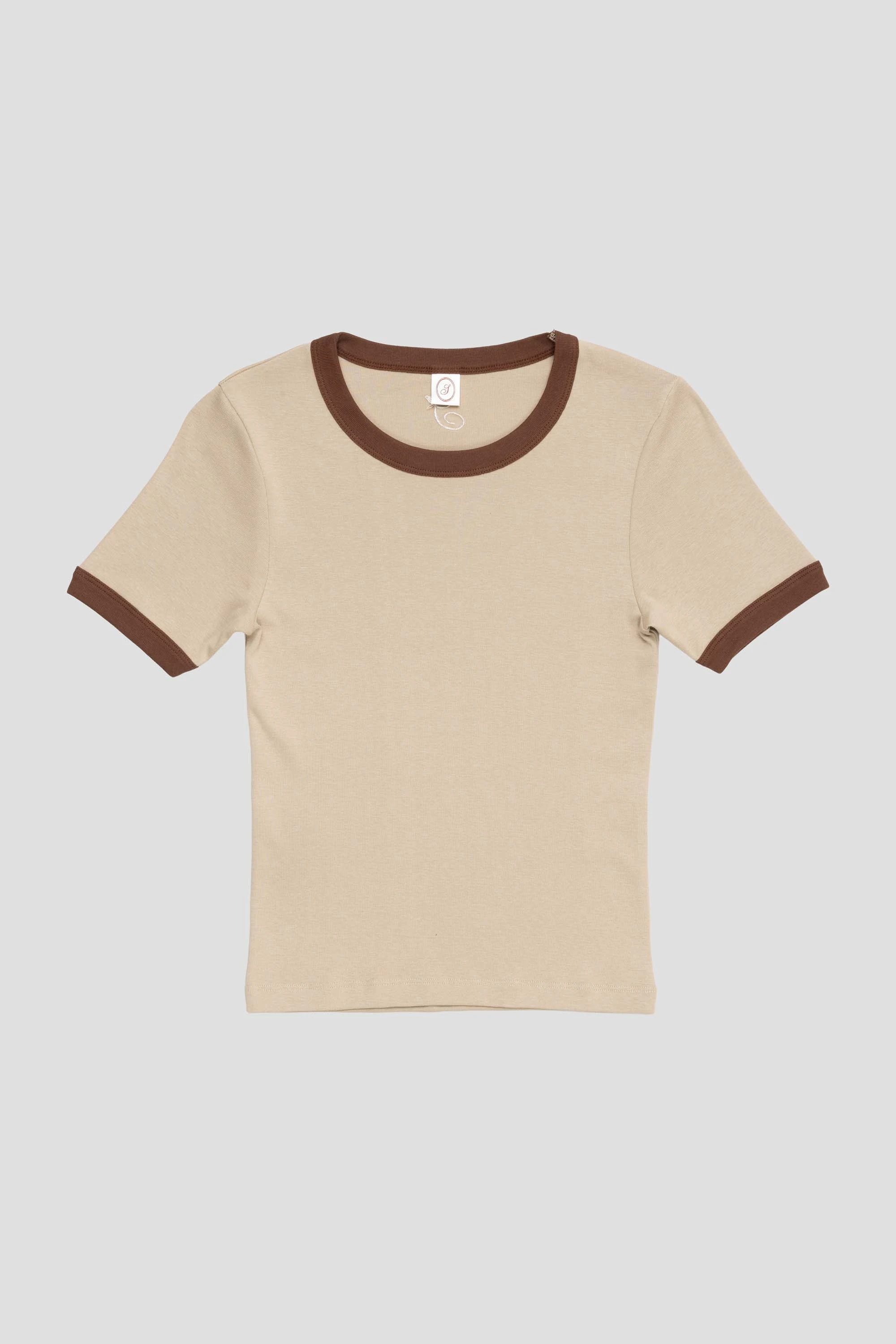 June T-Shirt Taupe/Brown
