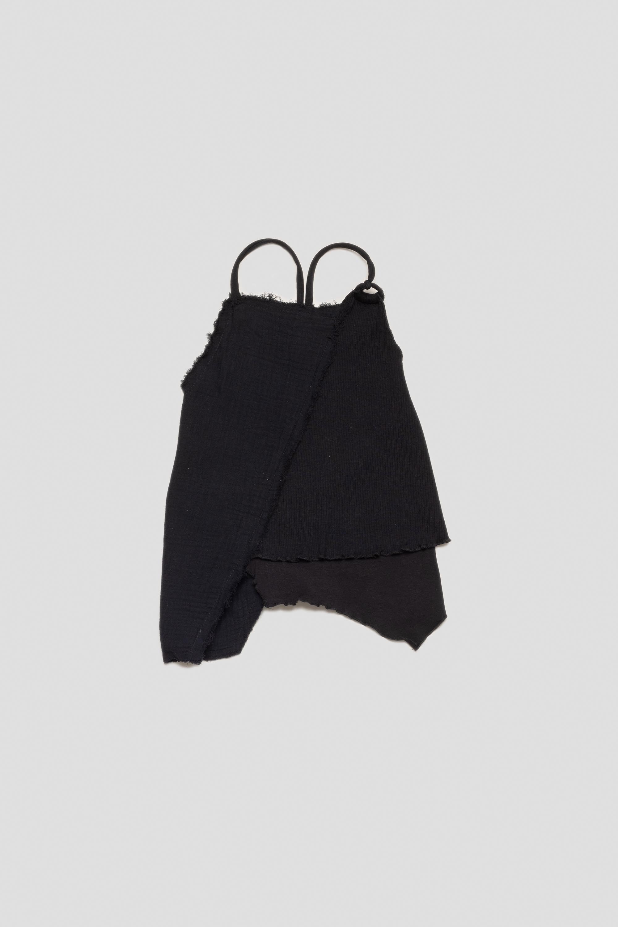 Patched Halter Black