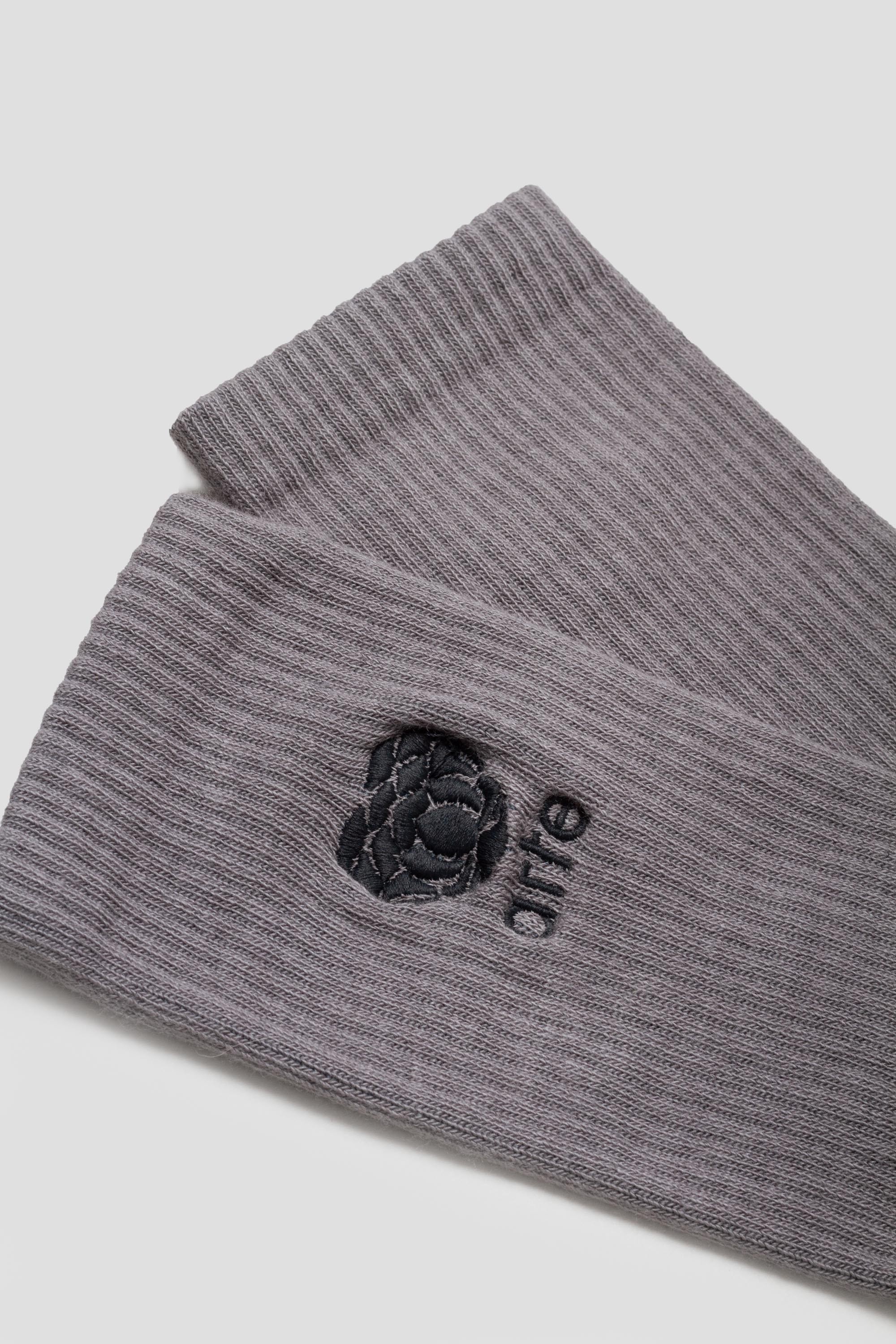 Heart Flower Logo Socks Grey