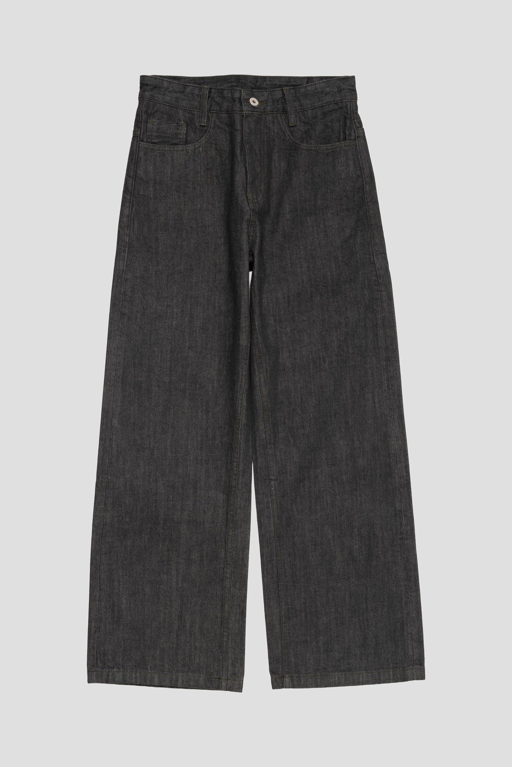 Wide Raw Selvedge Denim Indigo