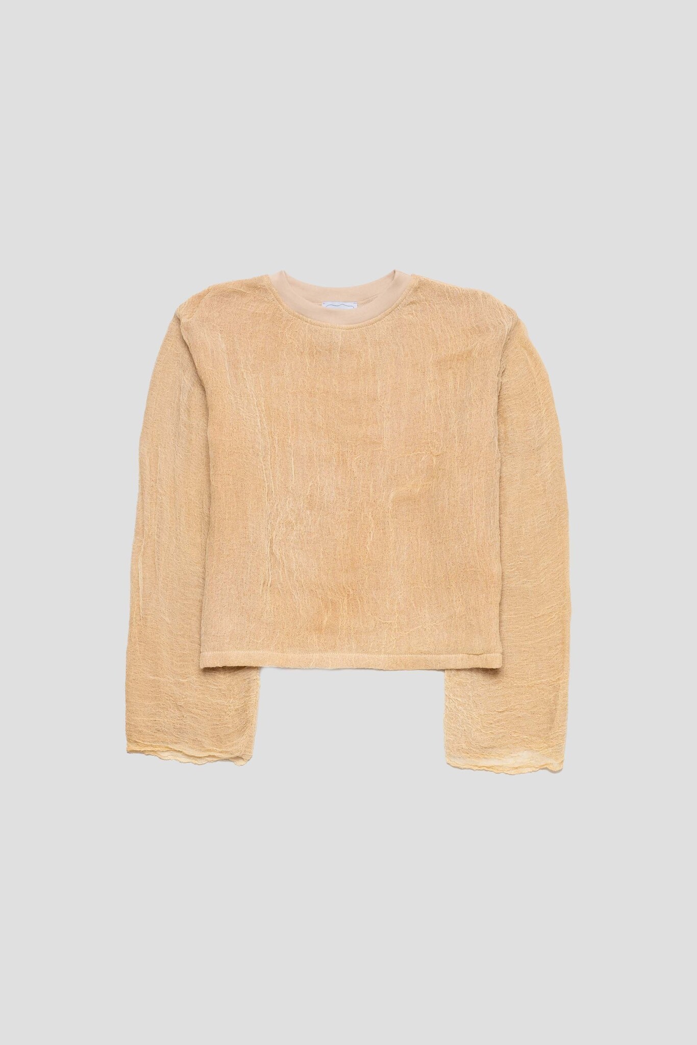 Gauze Sweatshirt Beige