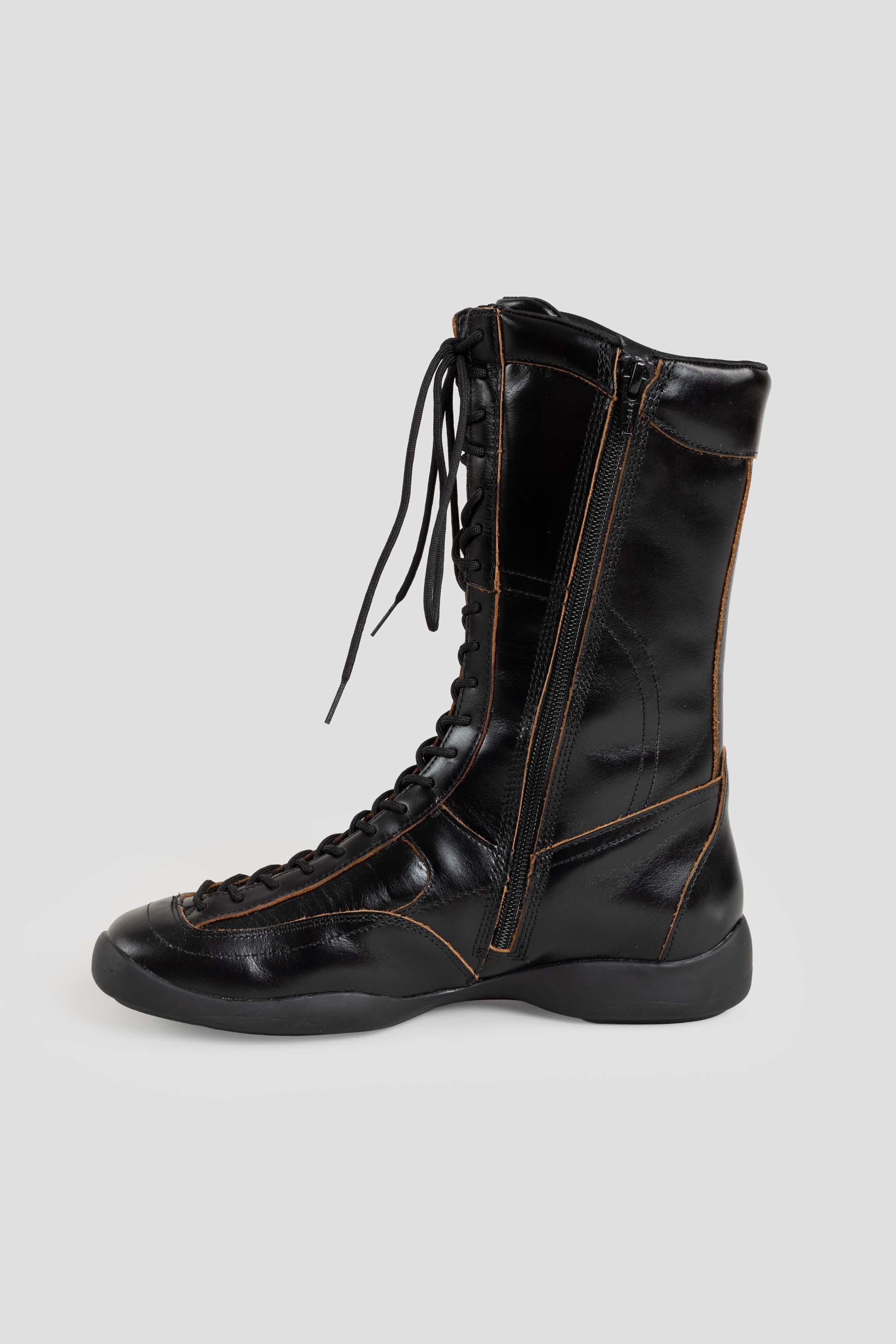 Sky Lace-Up Boots Black