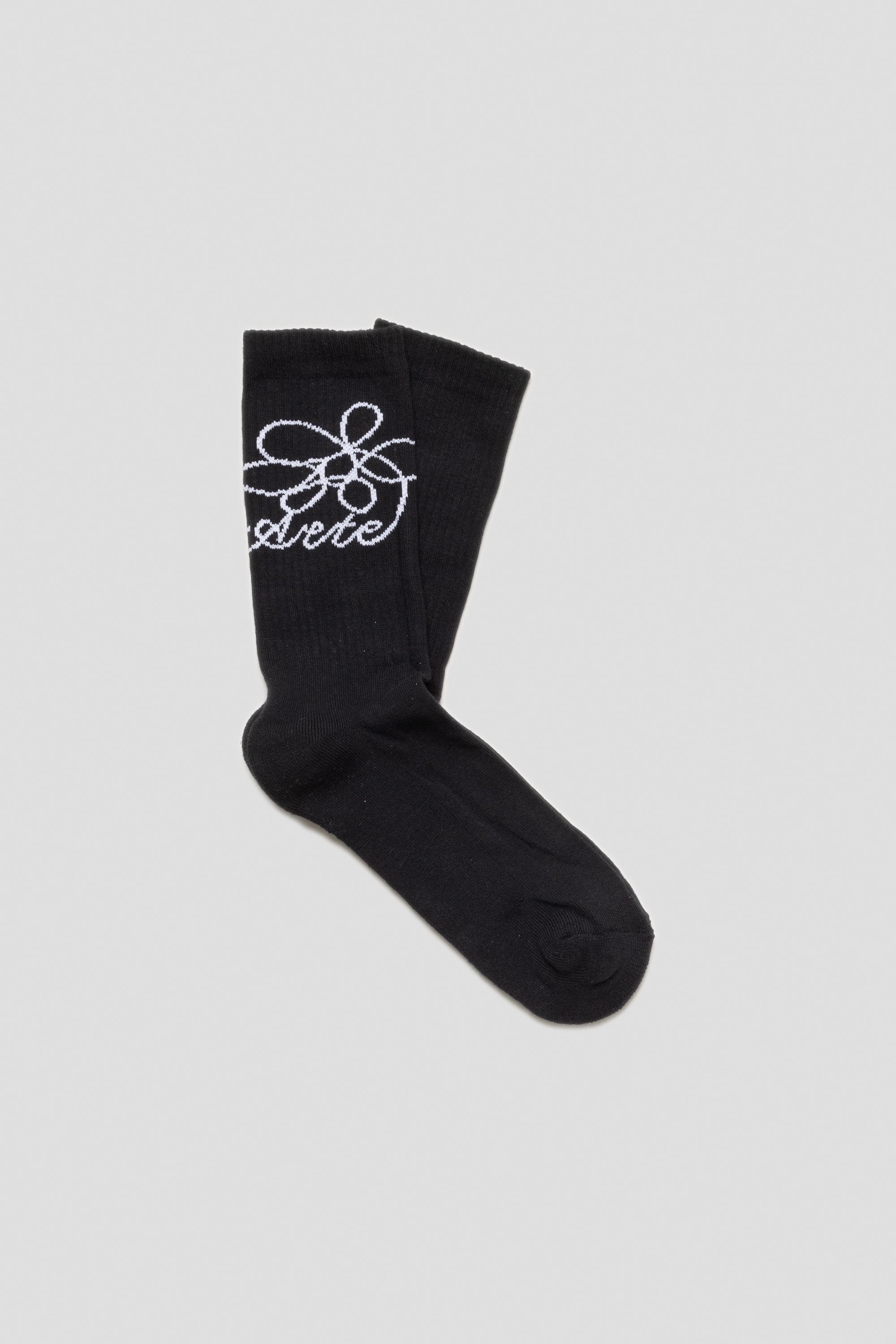 Flower Logo Socks Black