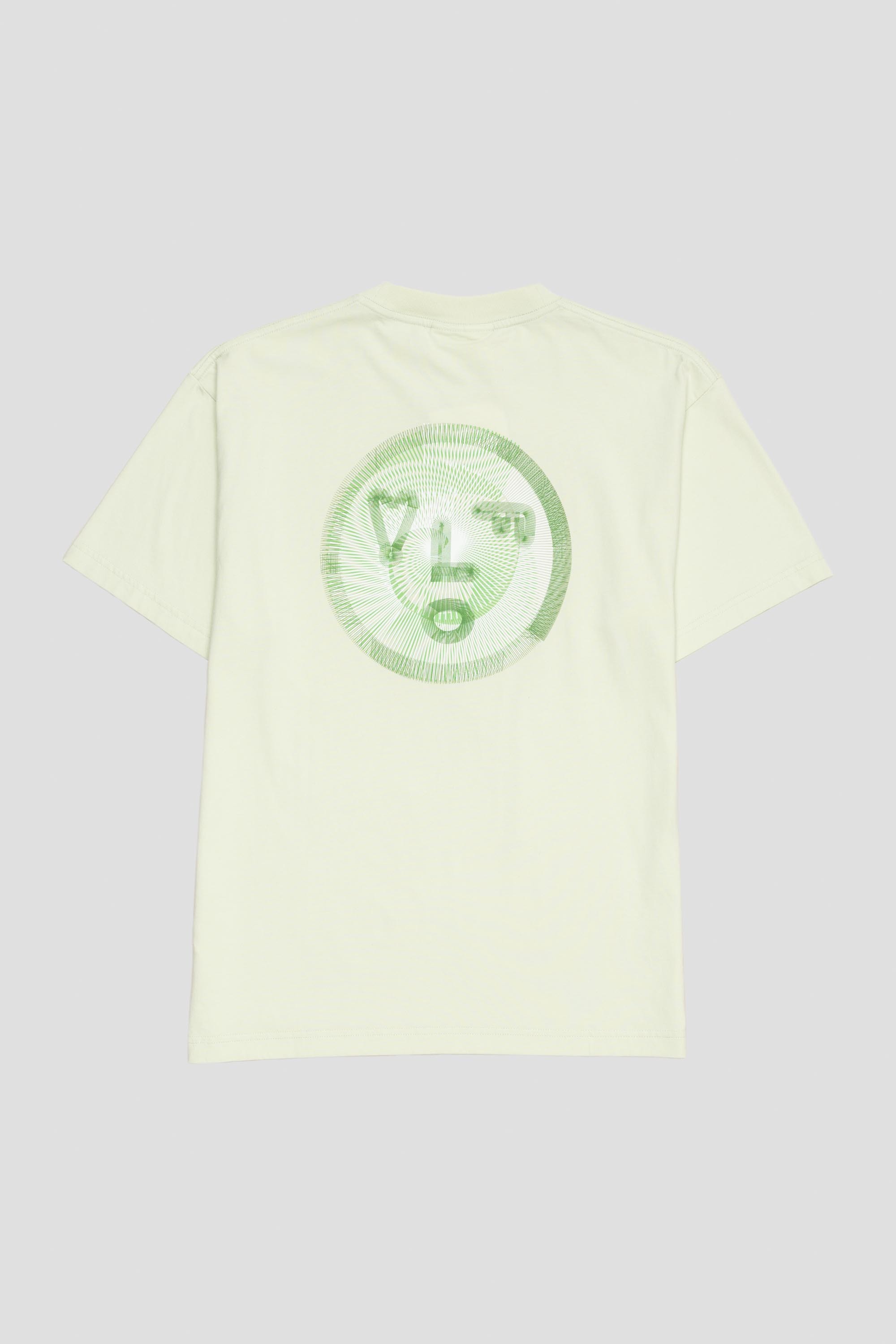 Spiral Face Tee Pale Green