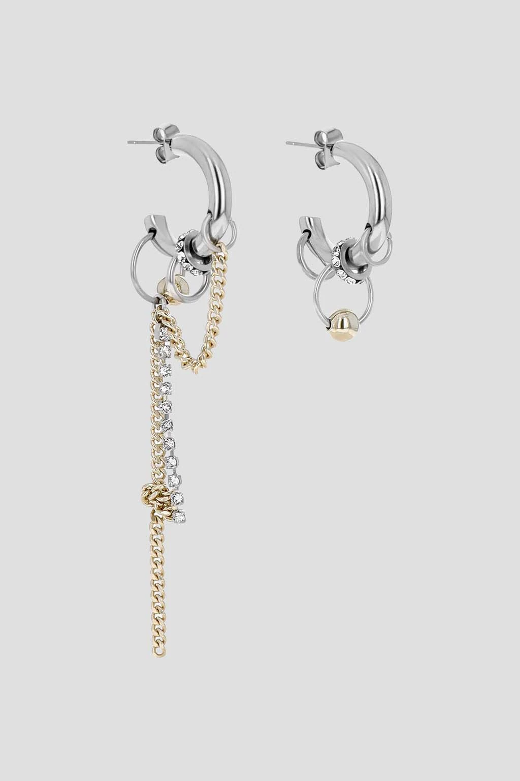 Amber Earrings Gold & Palladium