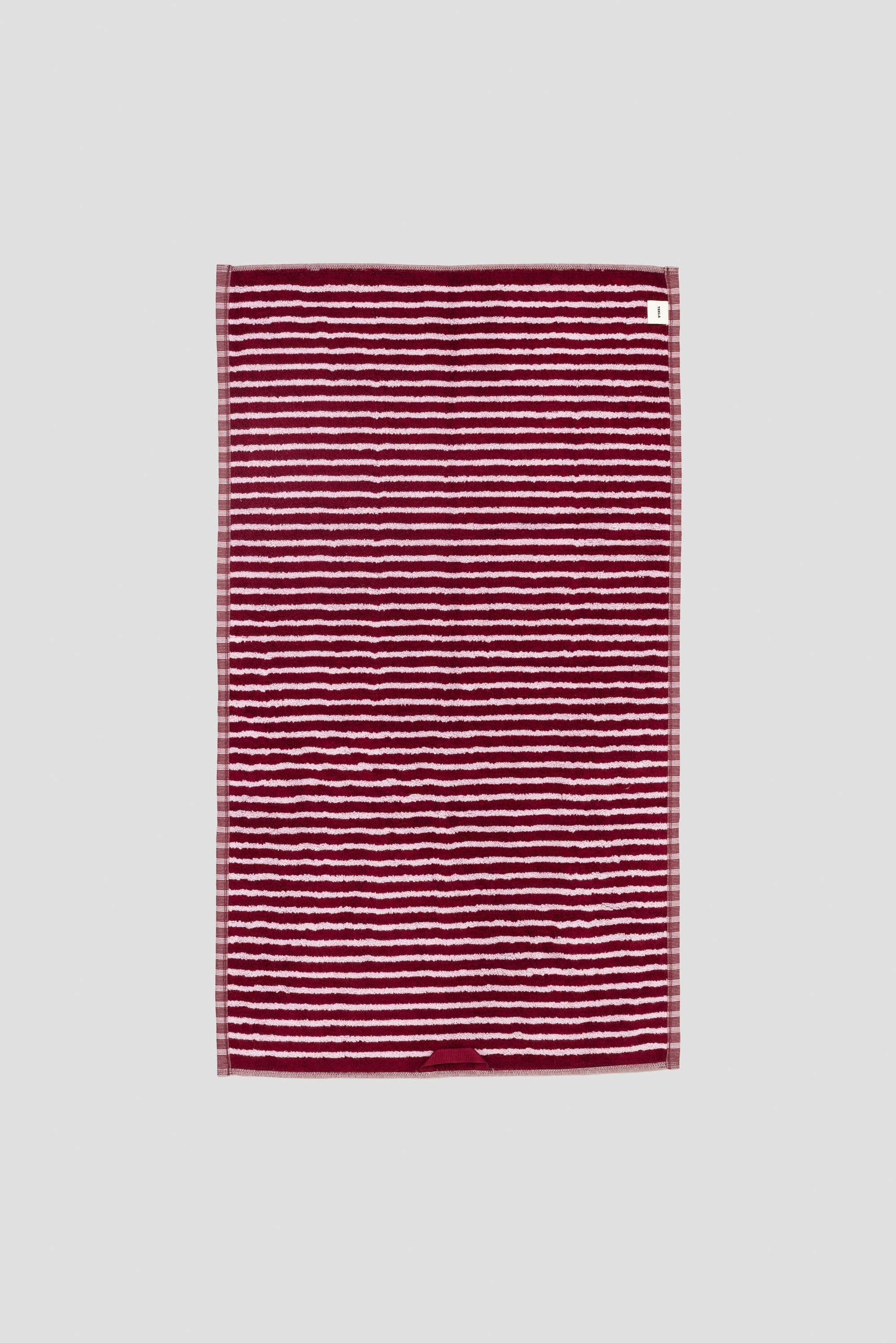 Terry Towel Hand Towel Red&Rose