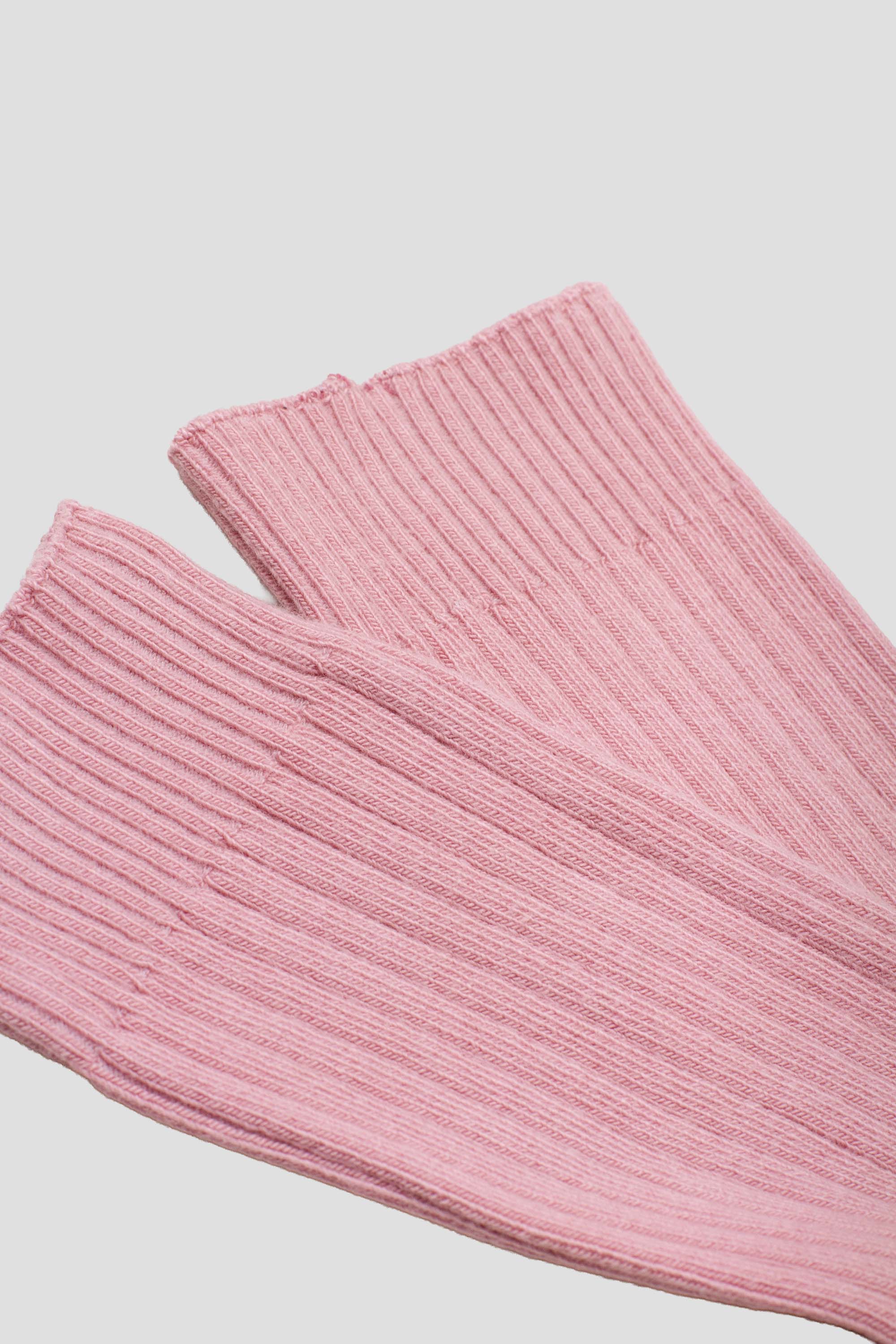 Rib Overankle Socks Vie Pink