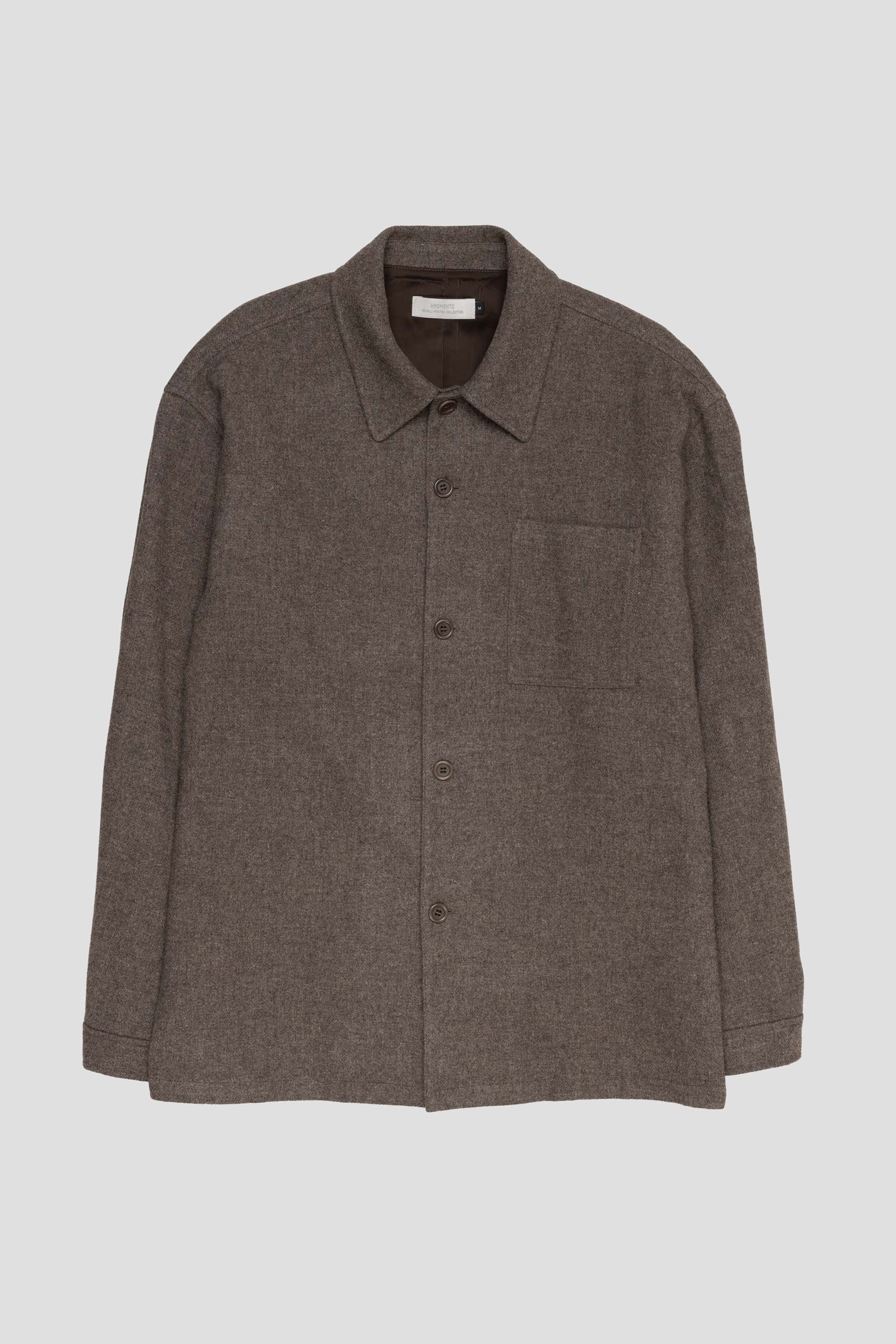 Wool Shirt Light Brown