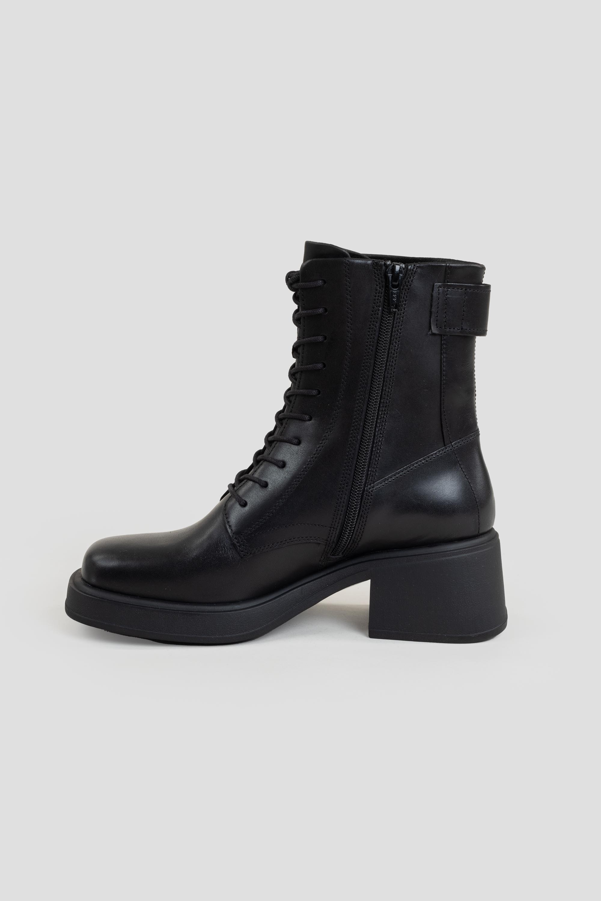 Dorah Lace-Up Boots Black