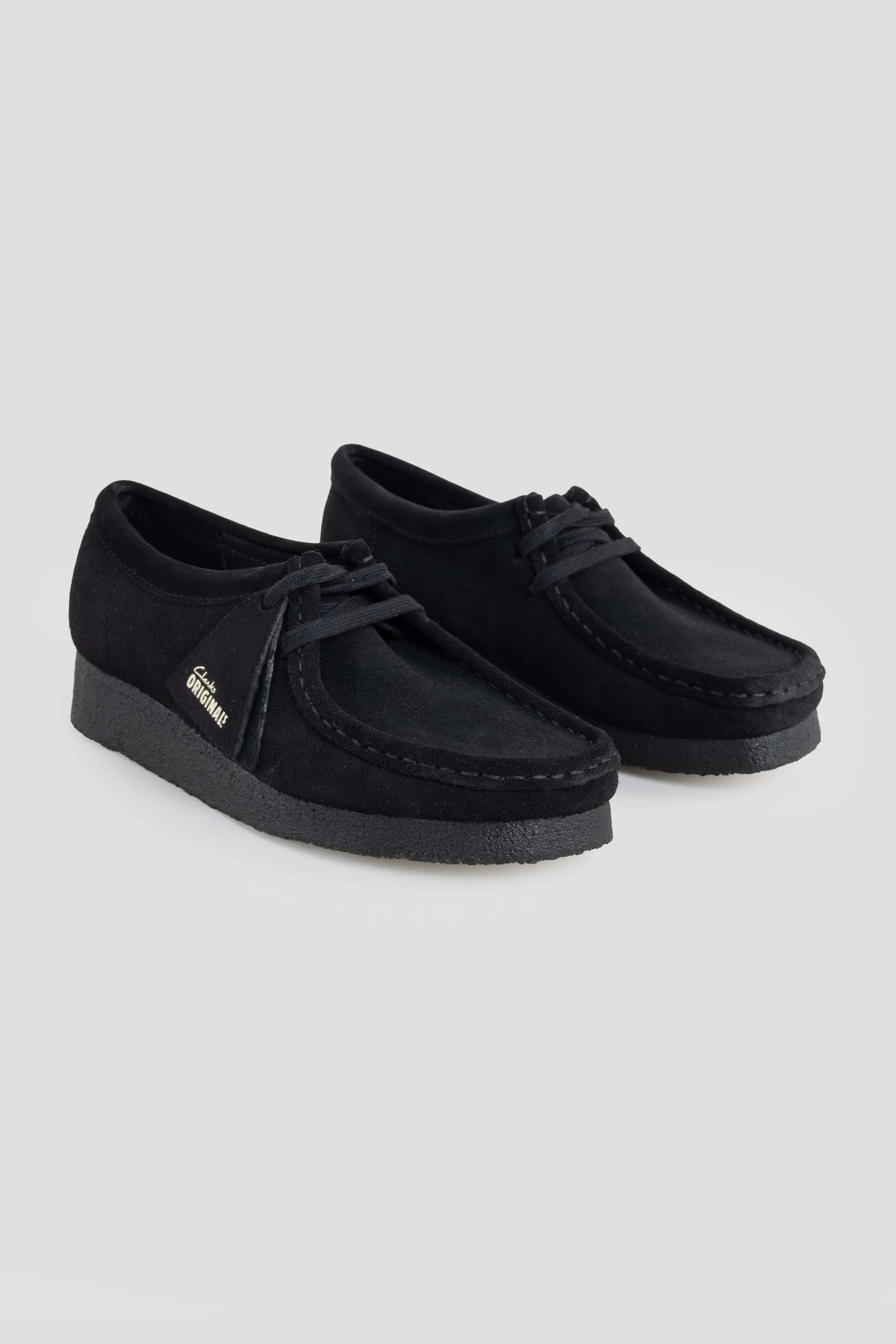 Wallabee Black Suede