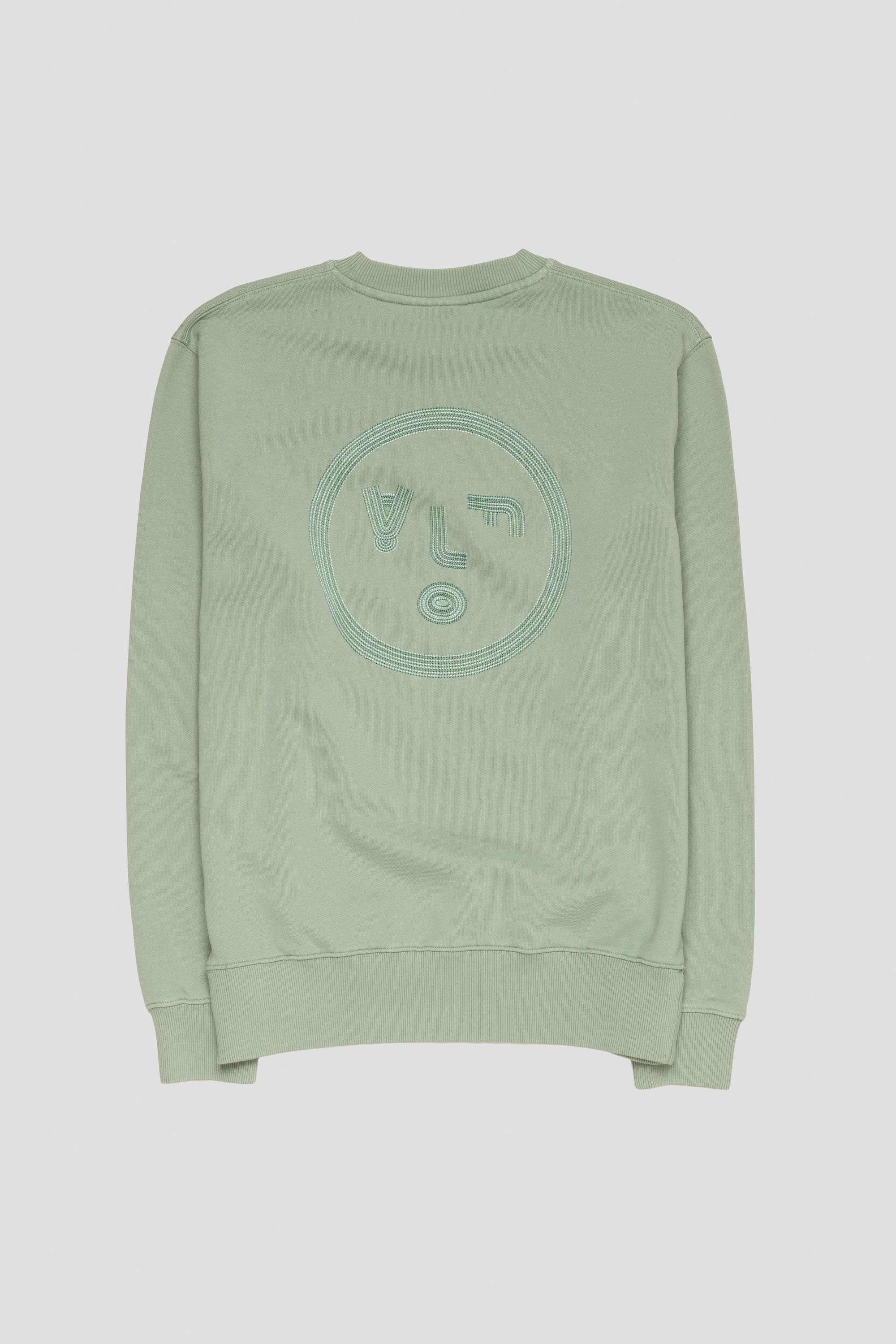 Lined Face Crewneck Green Milieu