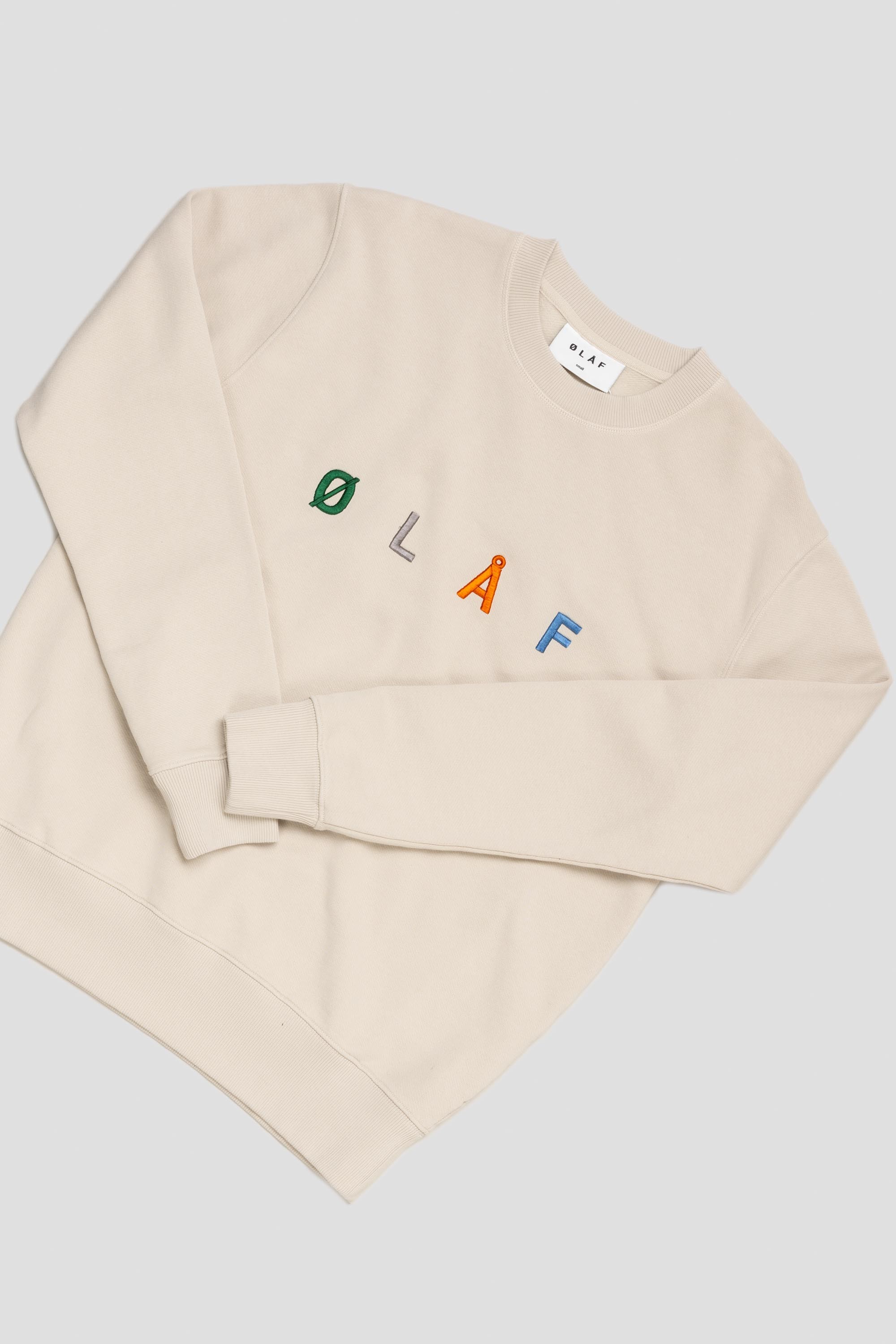 Sans Embro Crewneck Cement