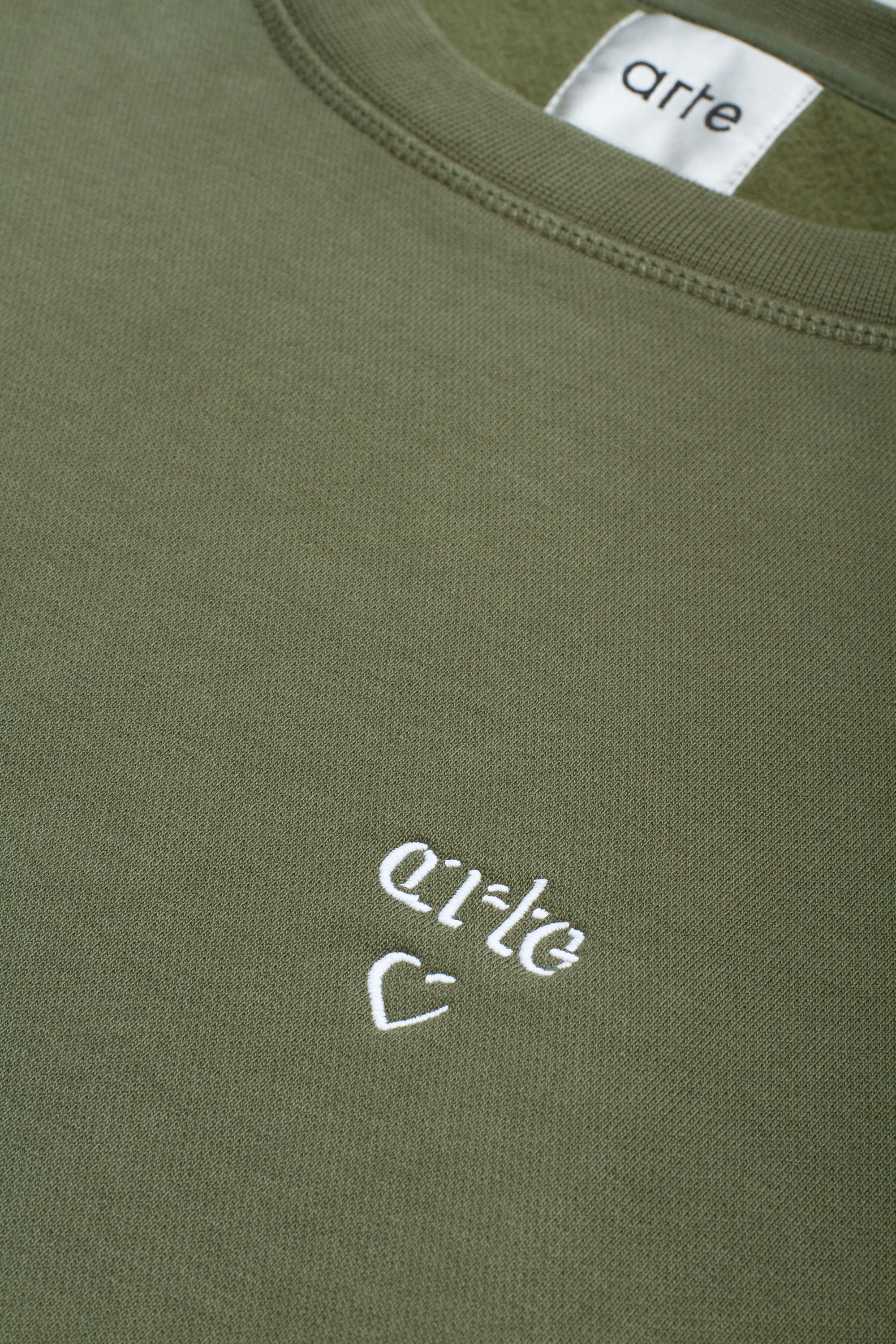 Heart Crewneck Green