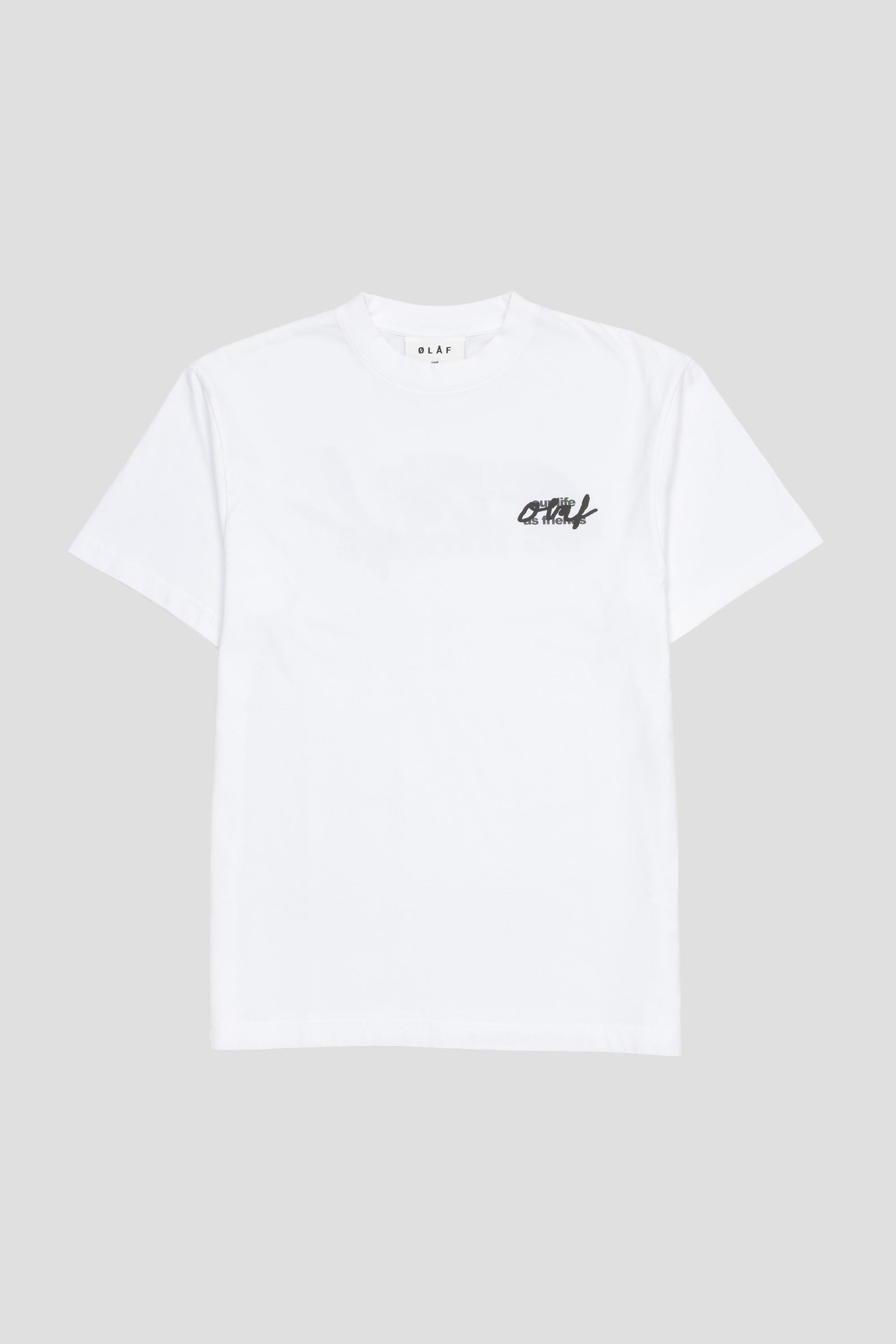 Script Graphic Tee Optical White