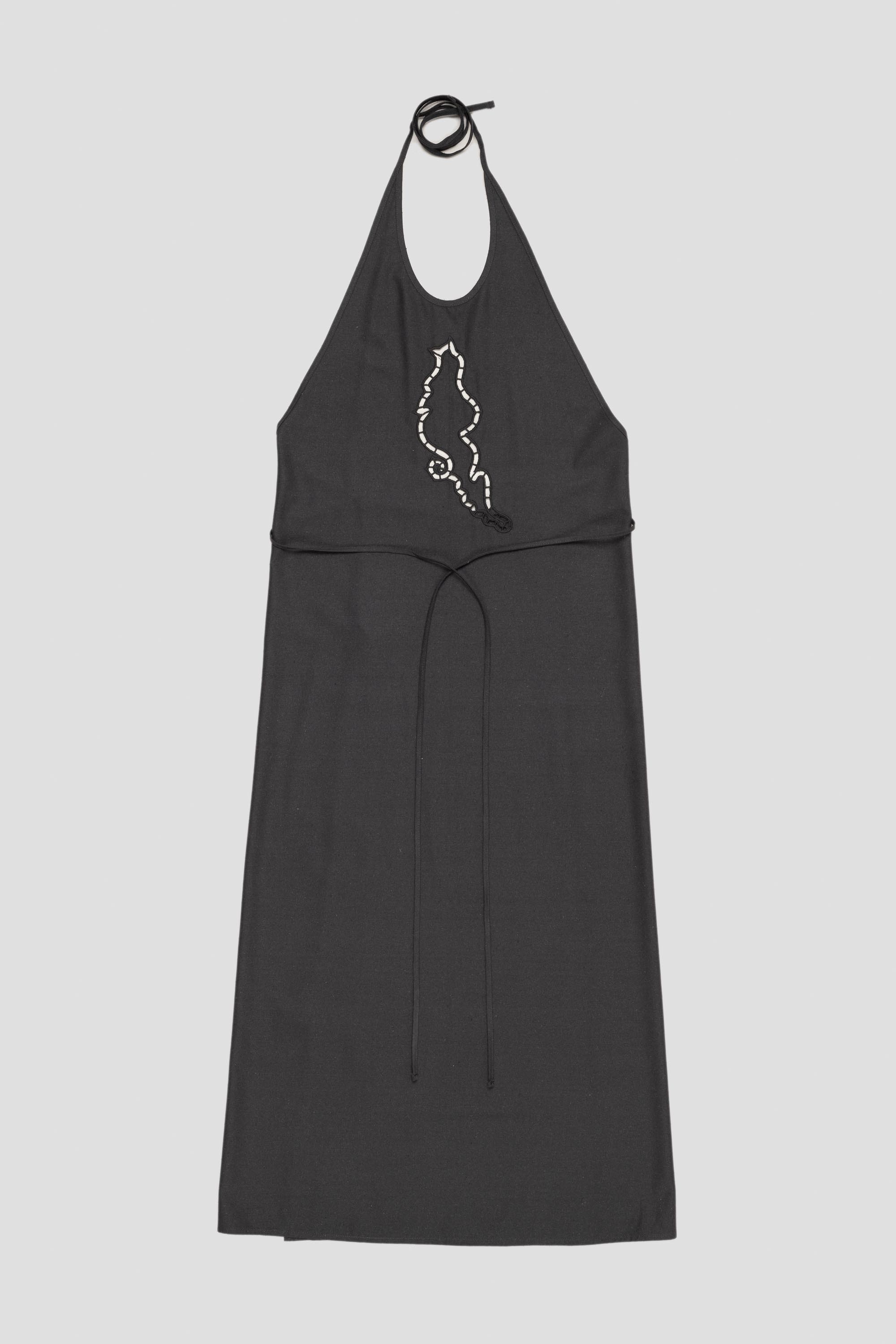 Lei Apron Dress Bridge Grey