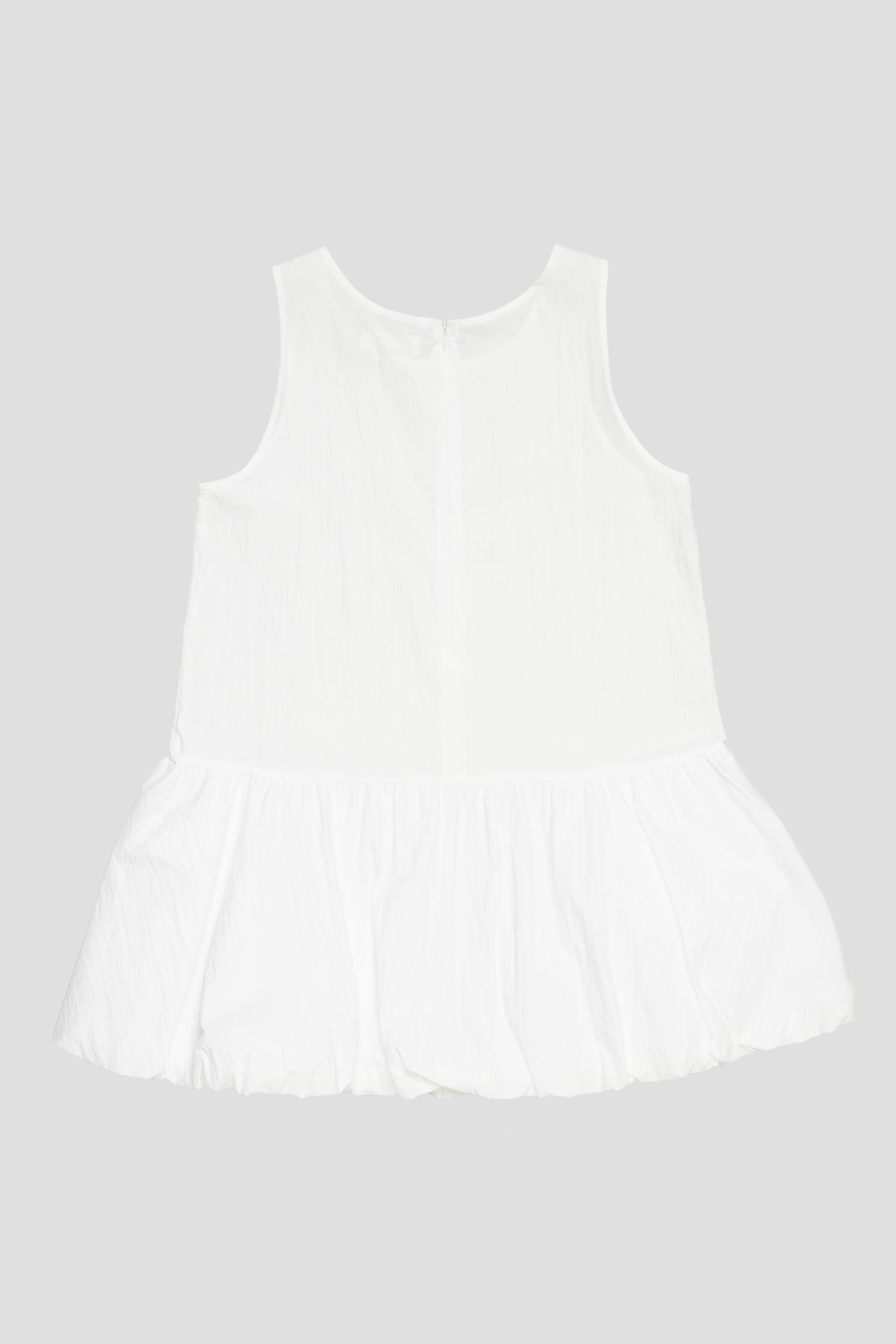 Volume Mini Dress White