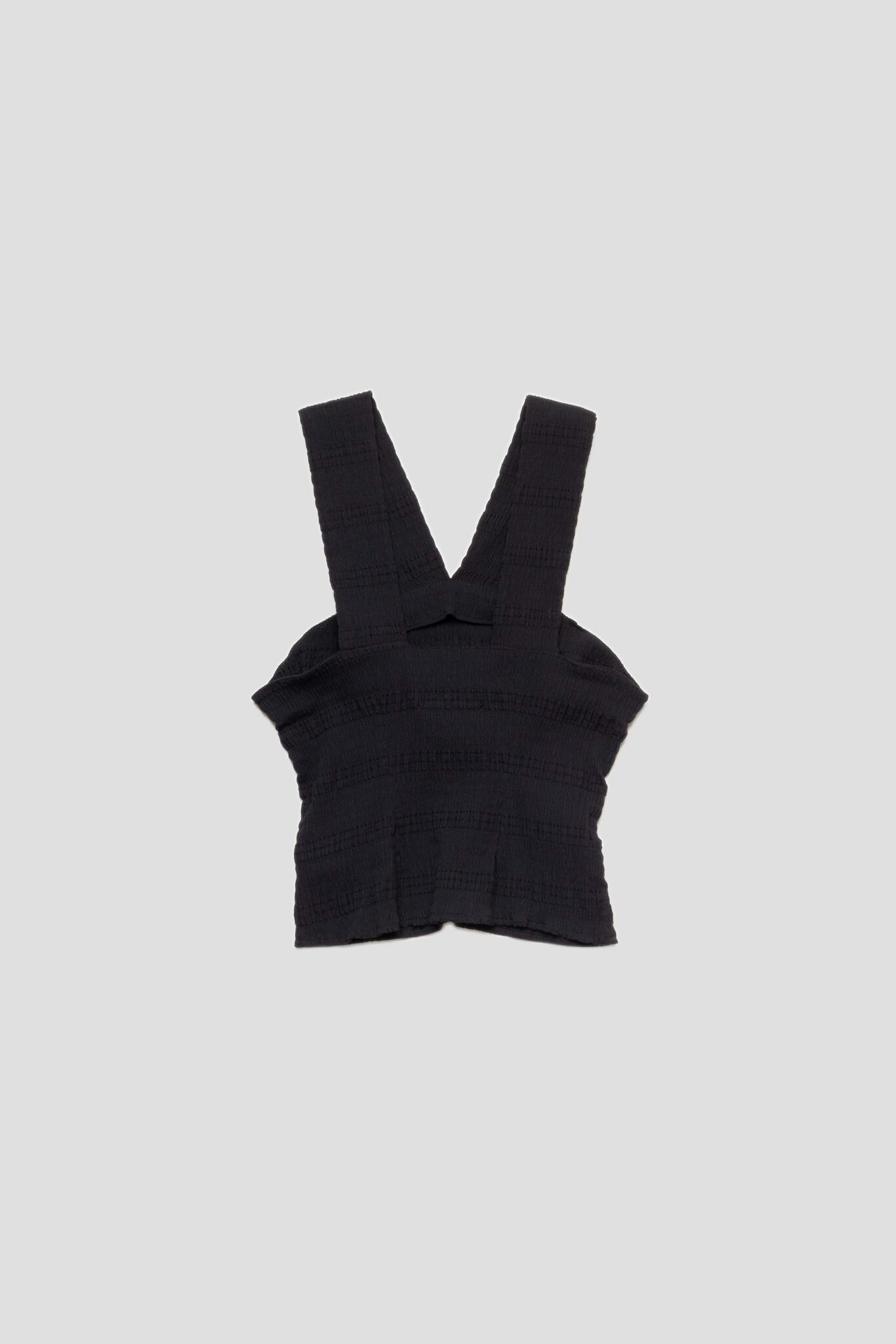 Oman V Neckline Straps Top Black