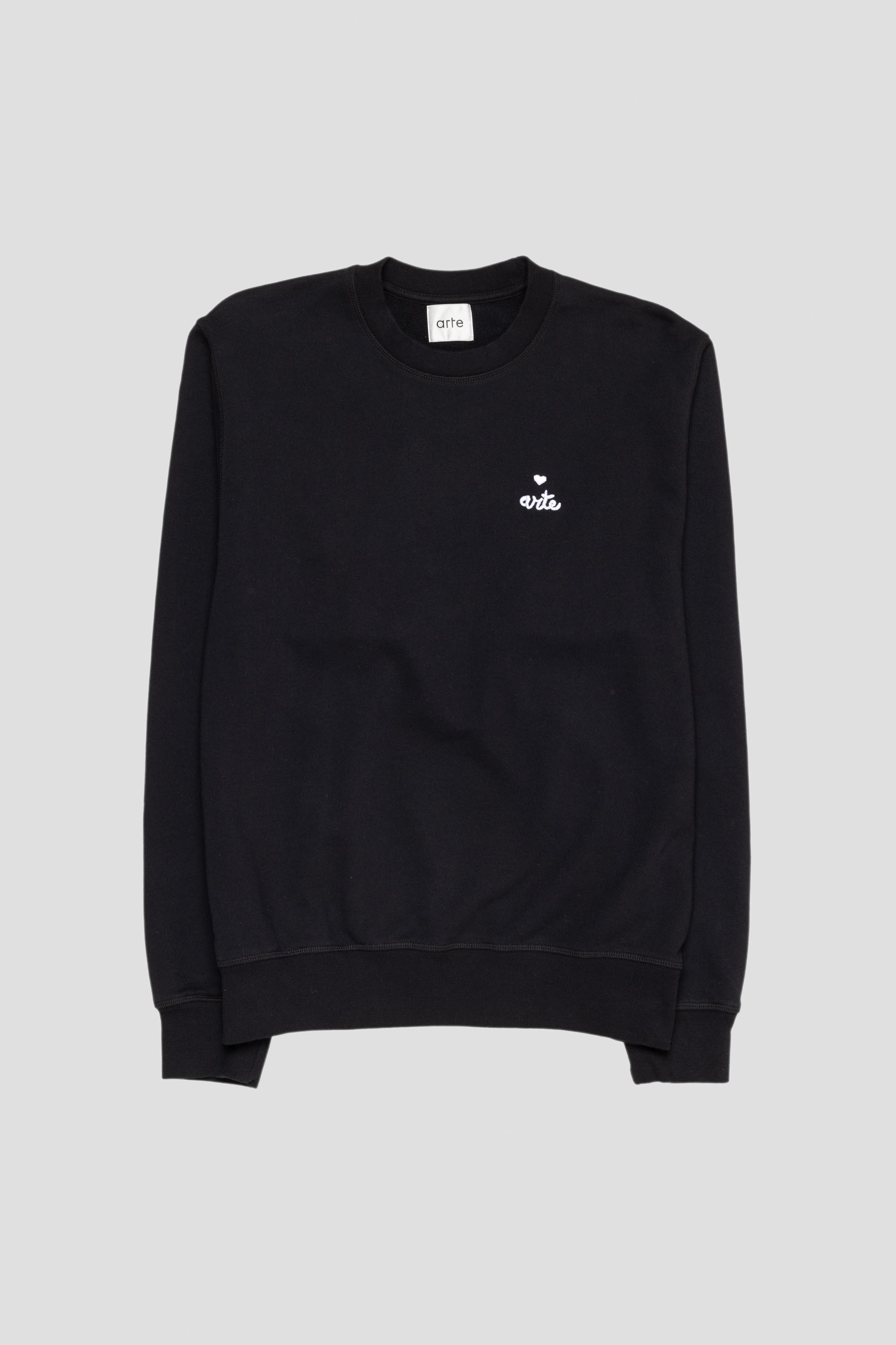 Heart Crewneck Black