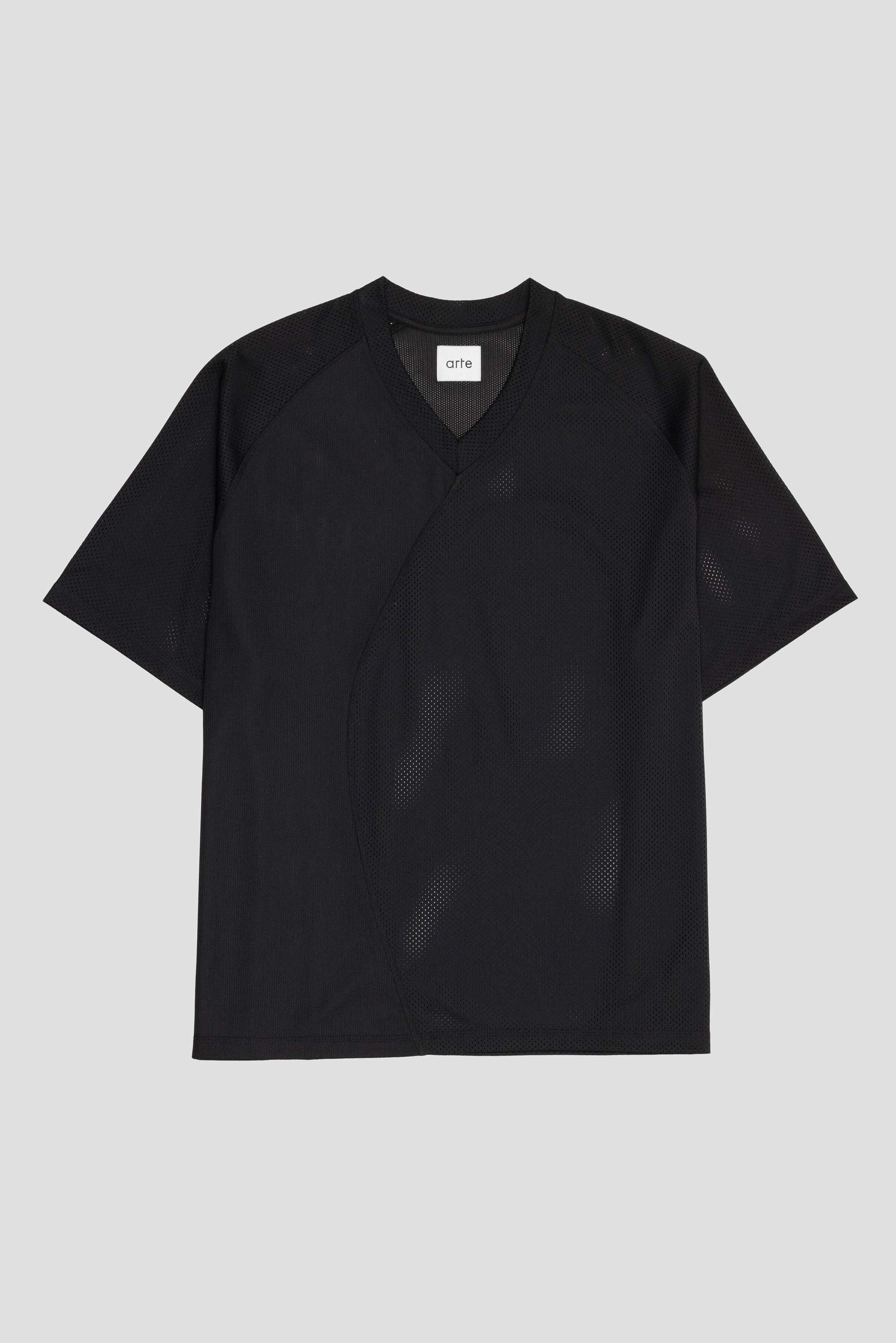 Multi Mesh T-Shirt Black