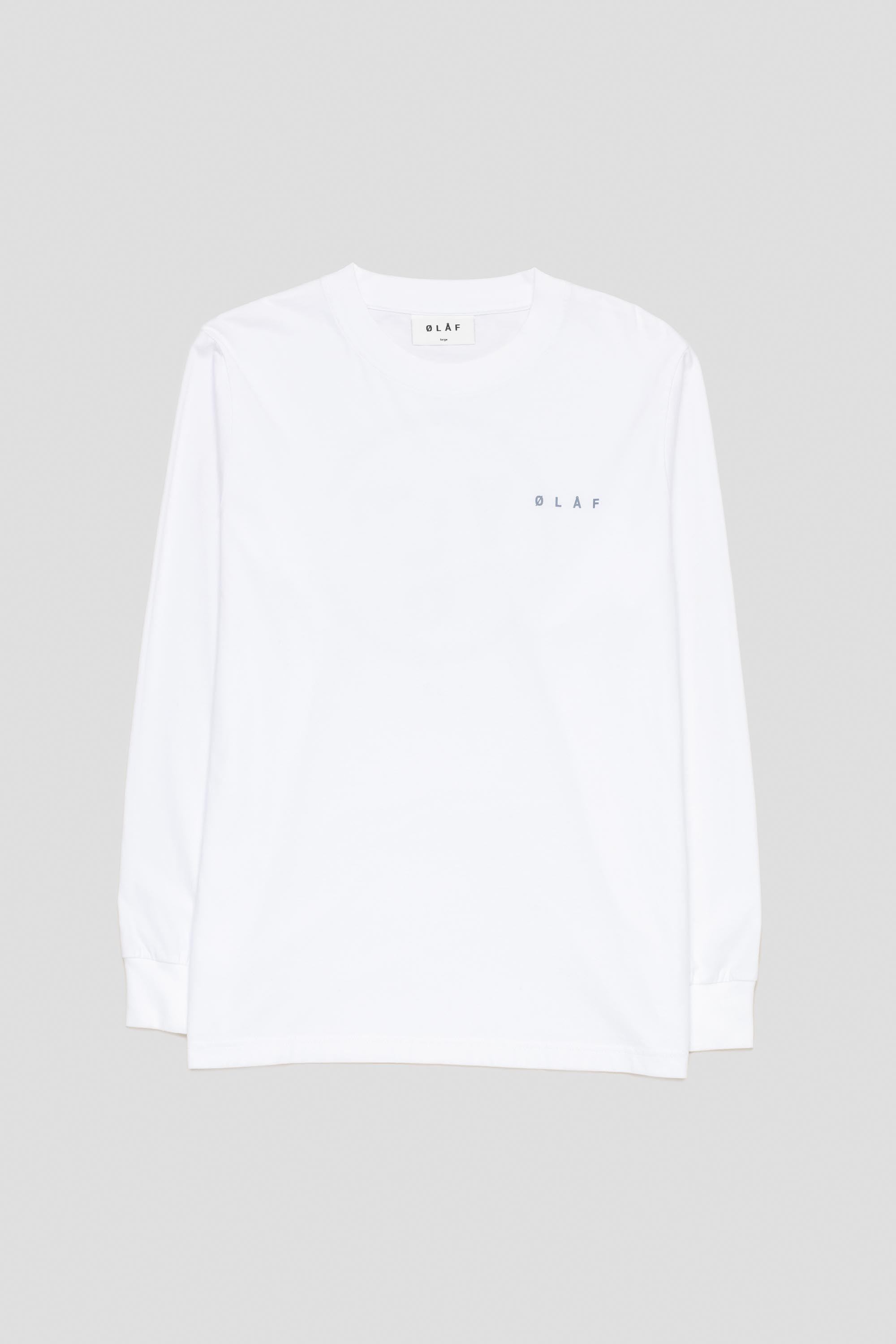 Scribble Face Tee LS Optical White