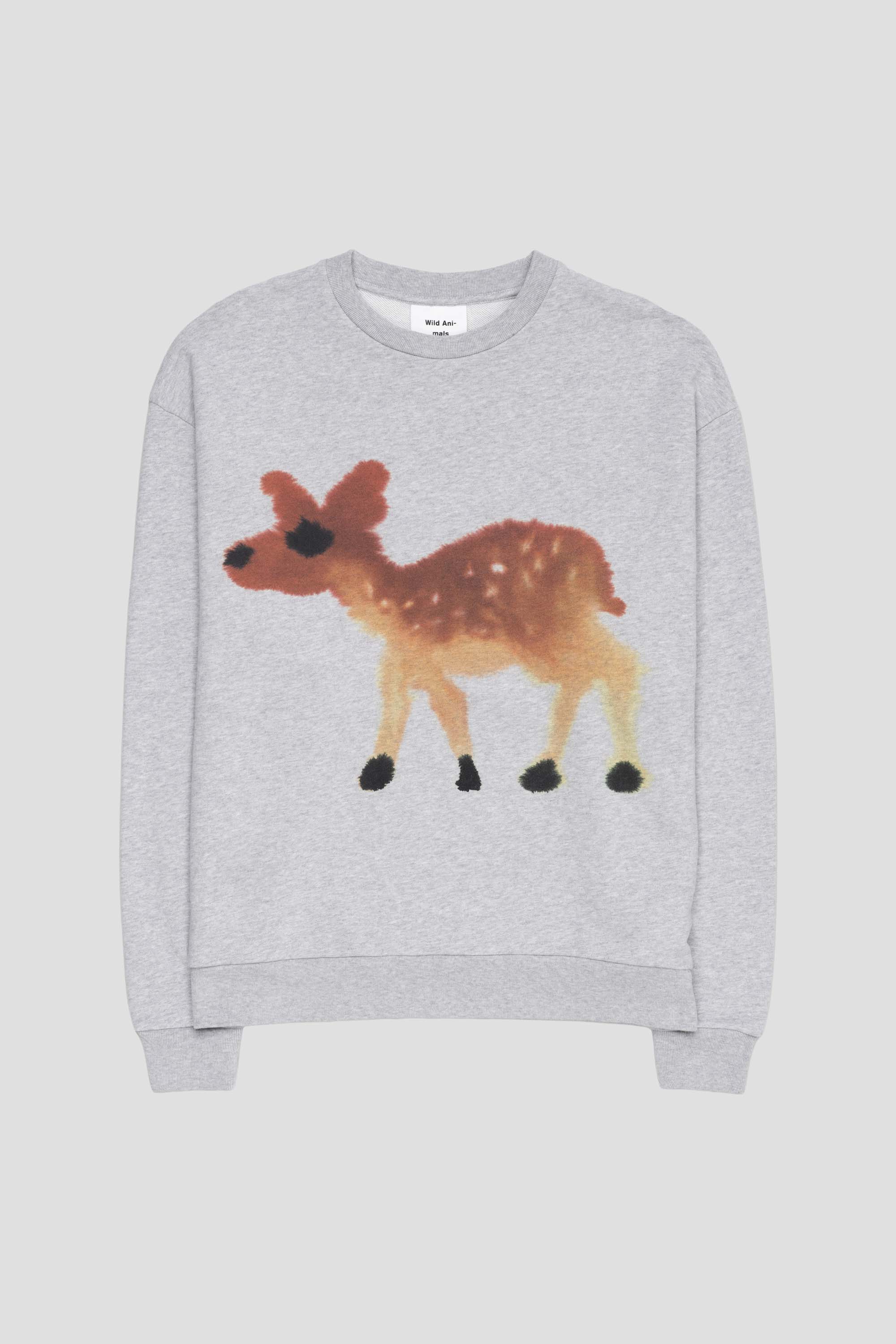 Deer Sweater Grey