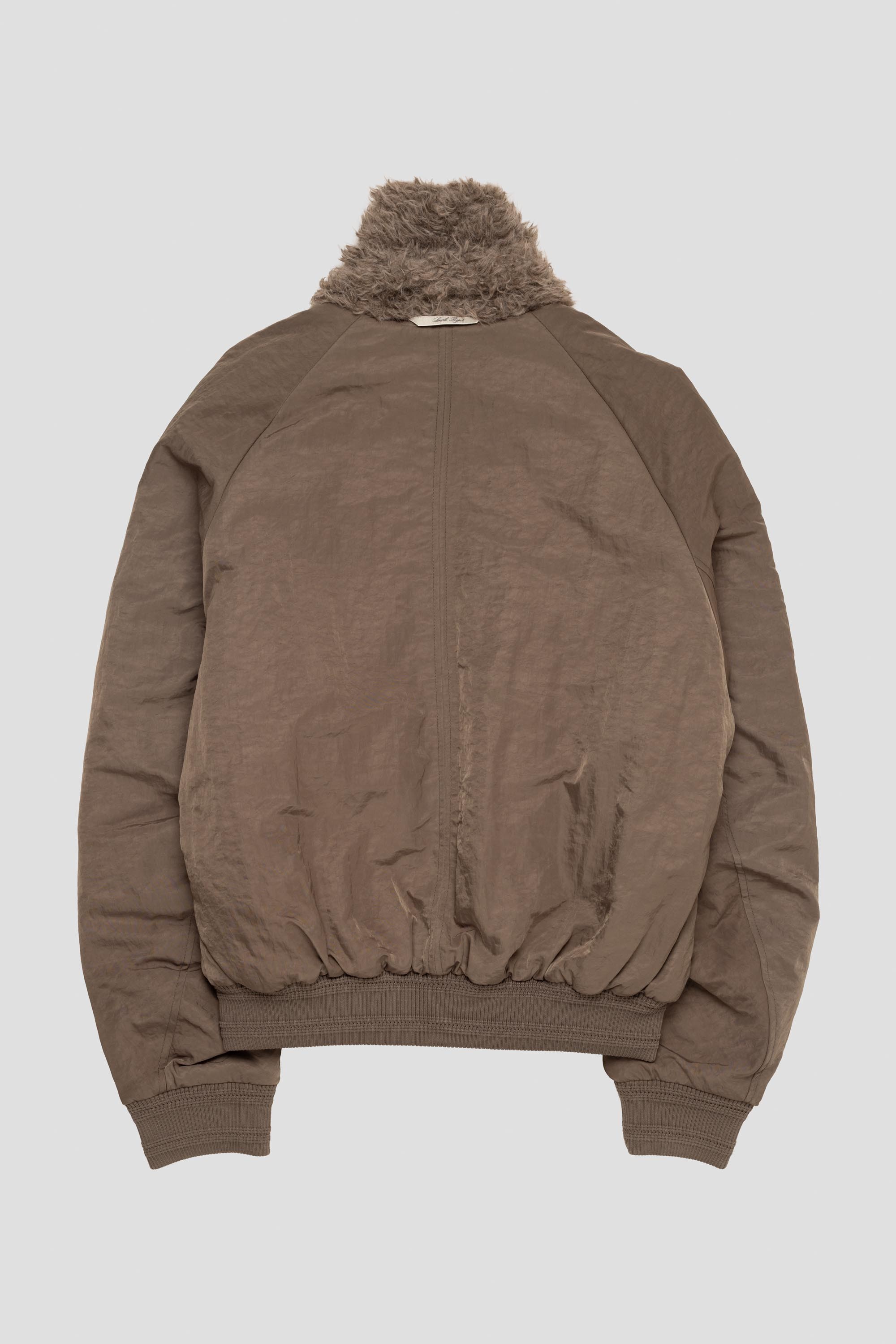Mohair Collar Bomber Chestnut