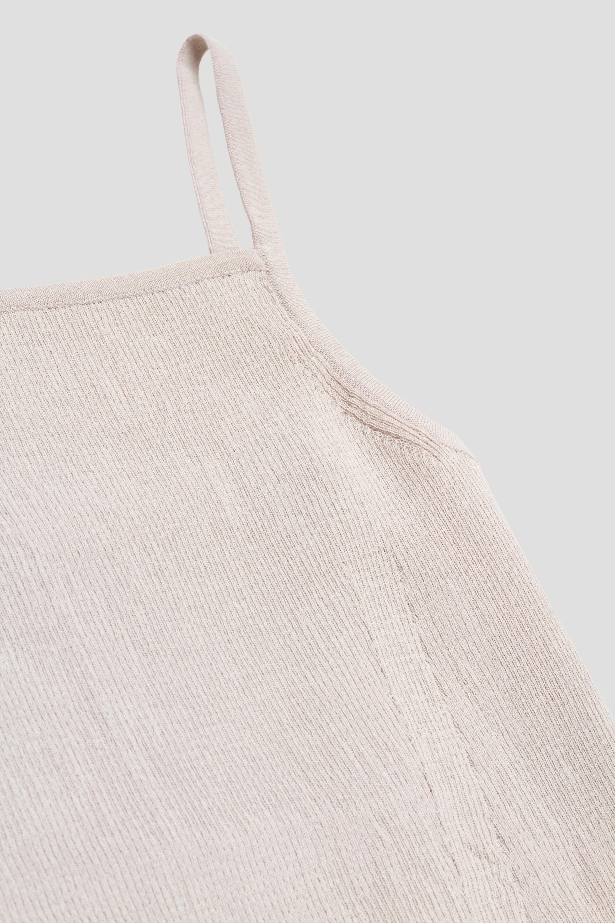 Knit Sleeveless Top Grey