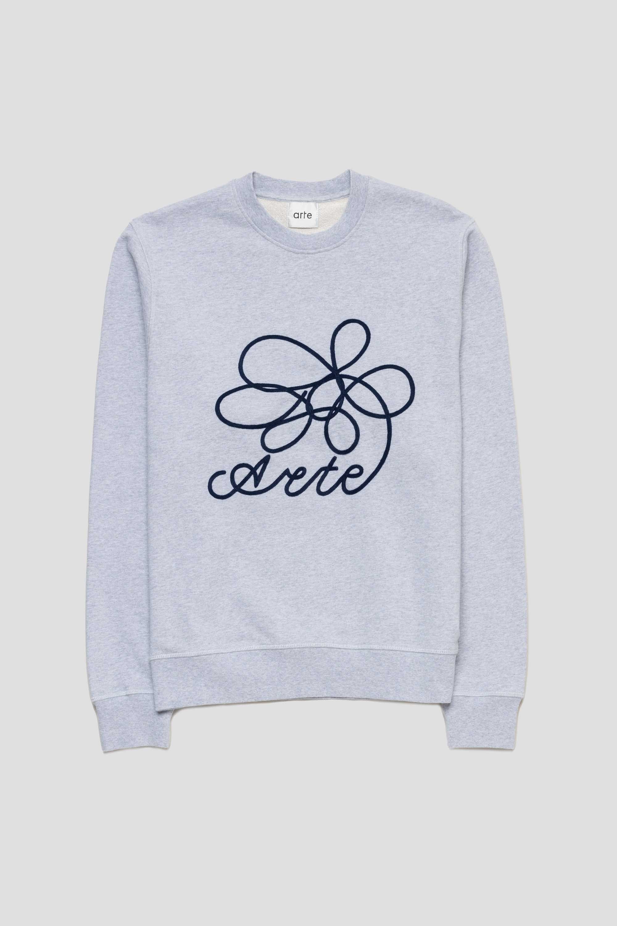 Flower Logo Crewneck Grey