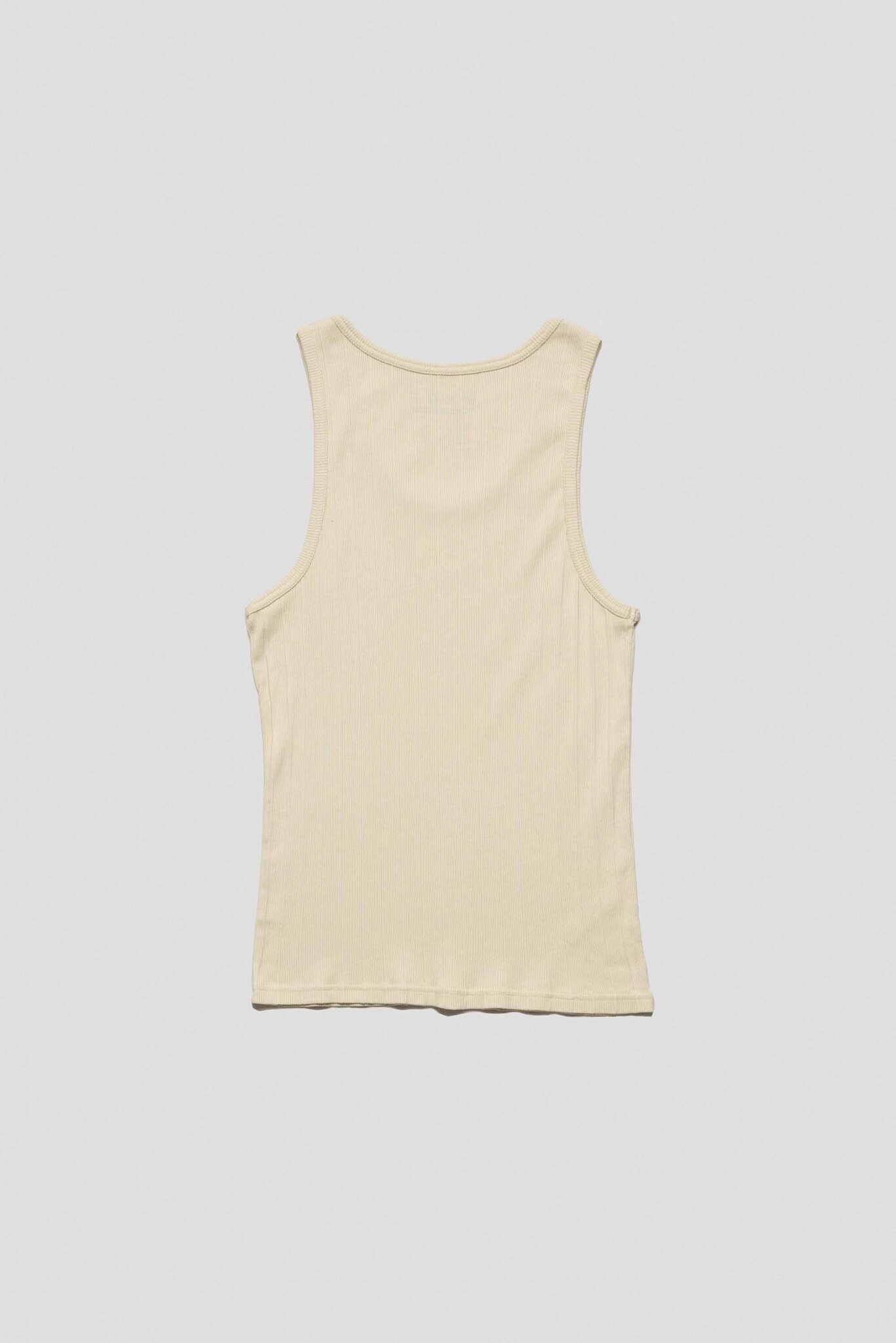 Rib Tank Top Ecru