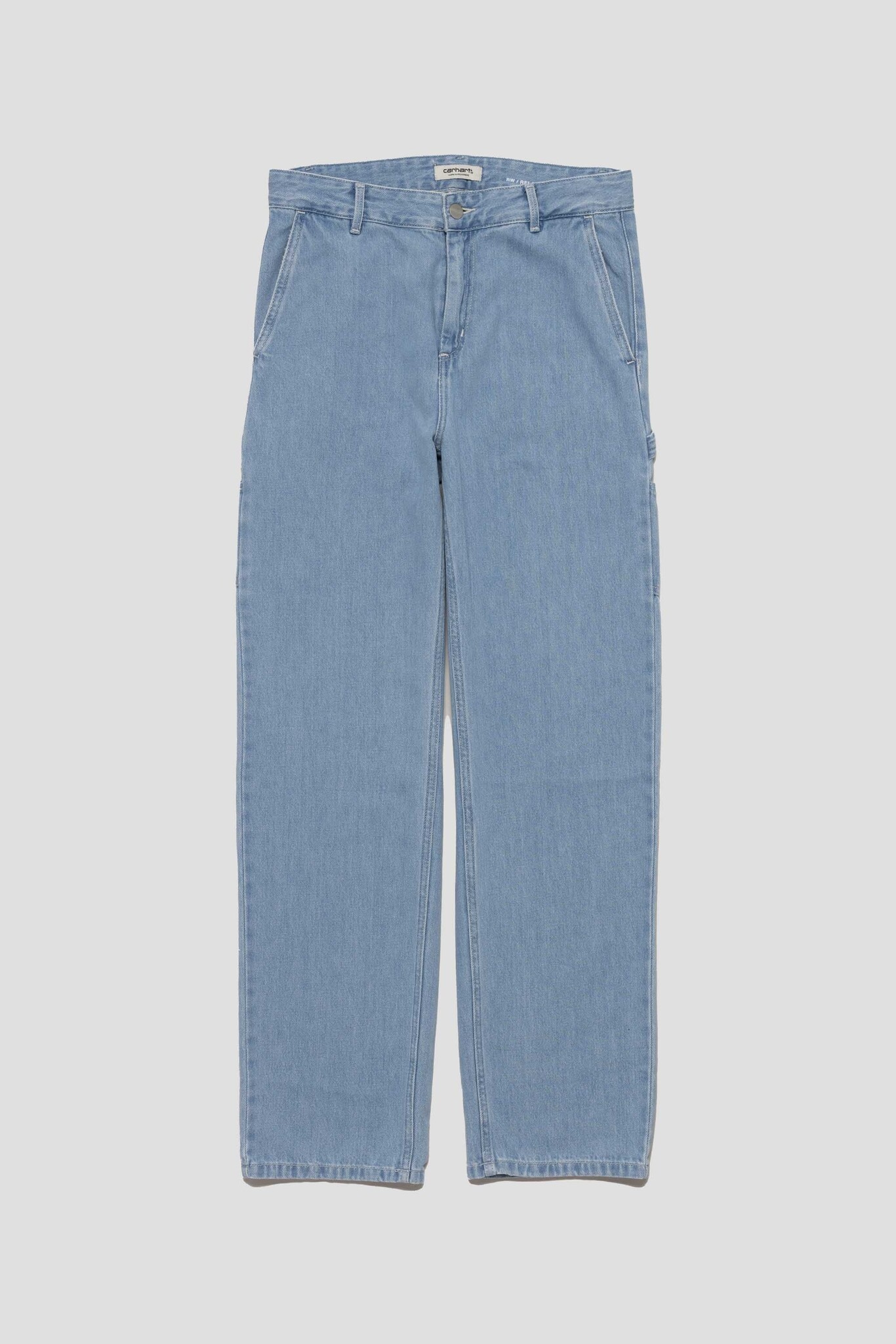 W Pierce Pant Straight Blue Stone Bleached