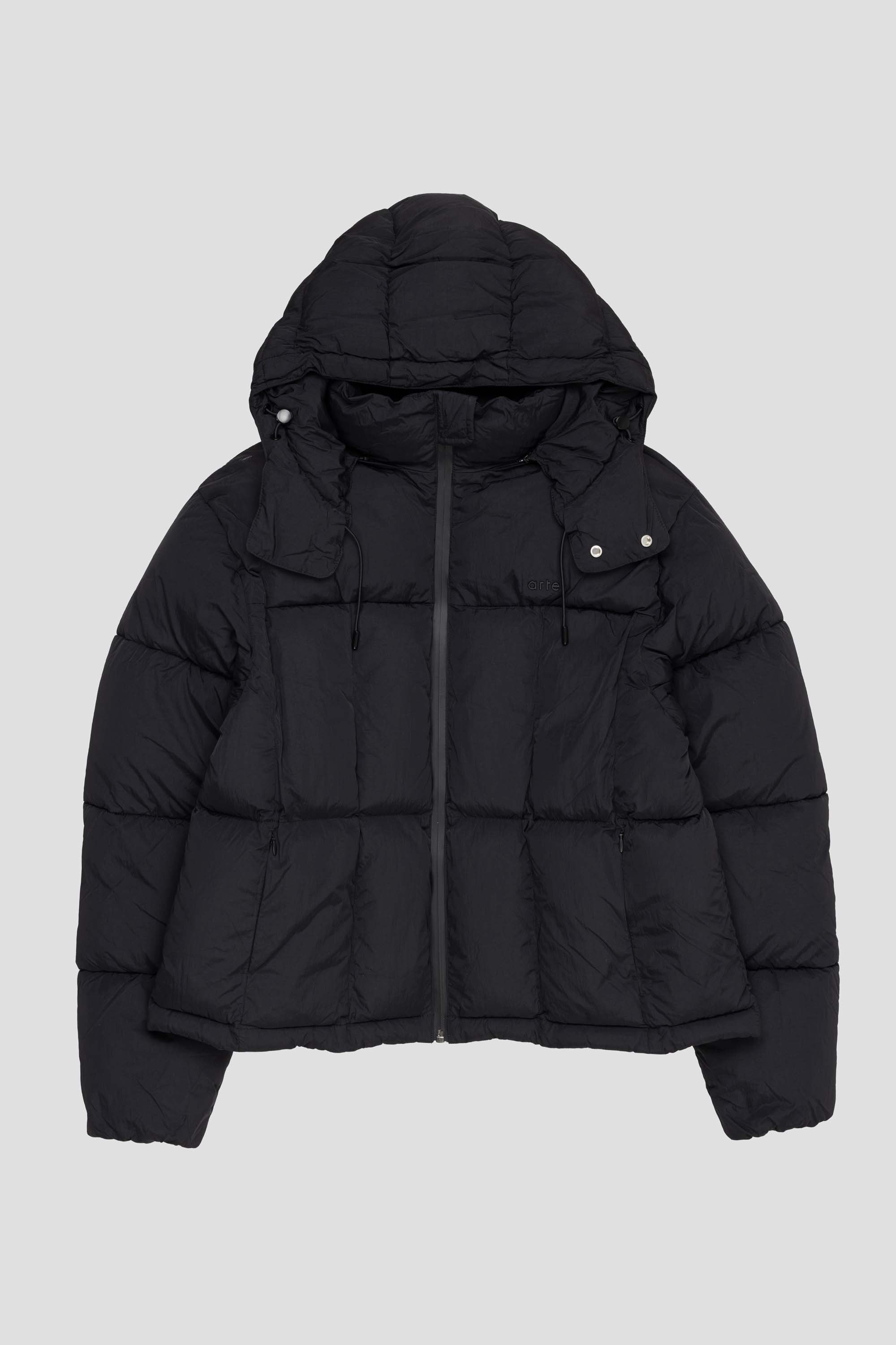 Special Cuts Puffer Jacket Black