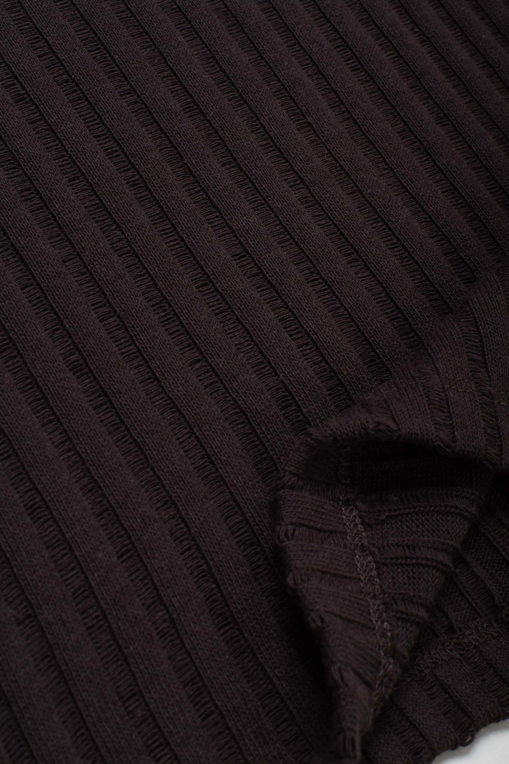 Women's Raglan Tee Dark Brown Ajour Stripe