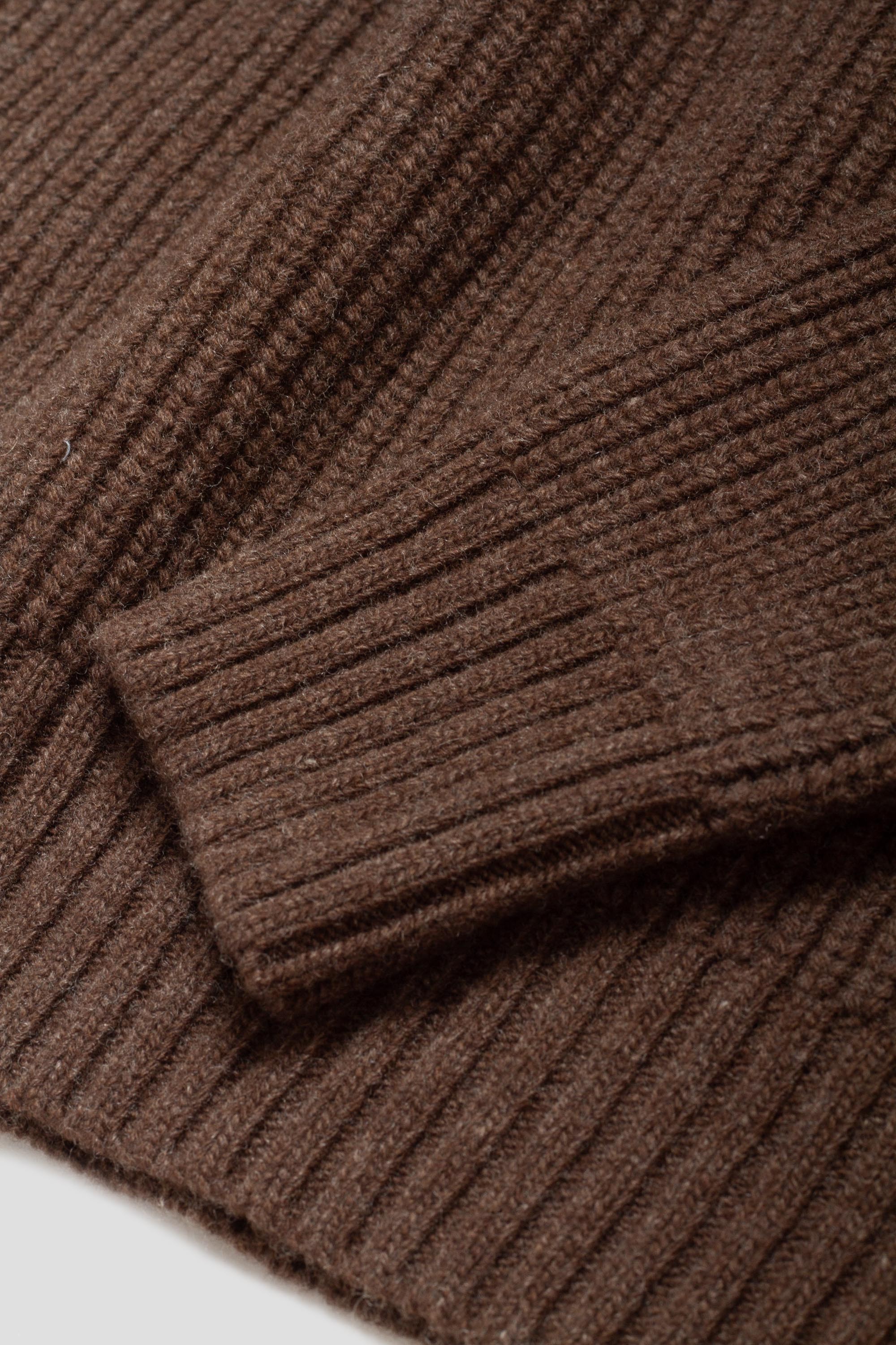 Collar Sweater Dark Brown