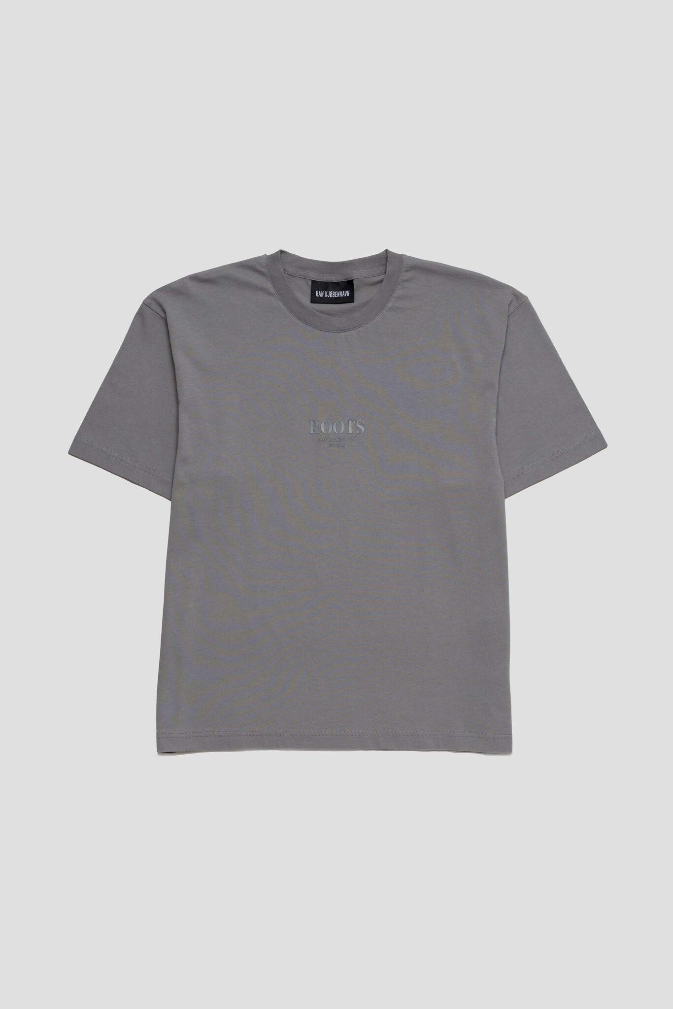 Printed Oversized T-Shirt Light Grey