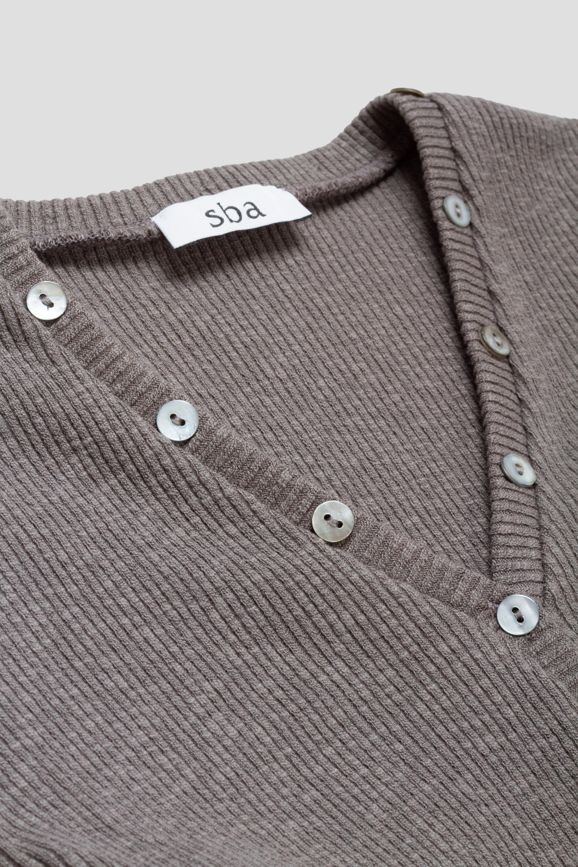 Button Cardigan Dark Grey