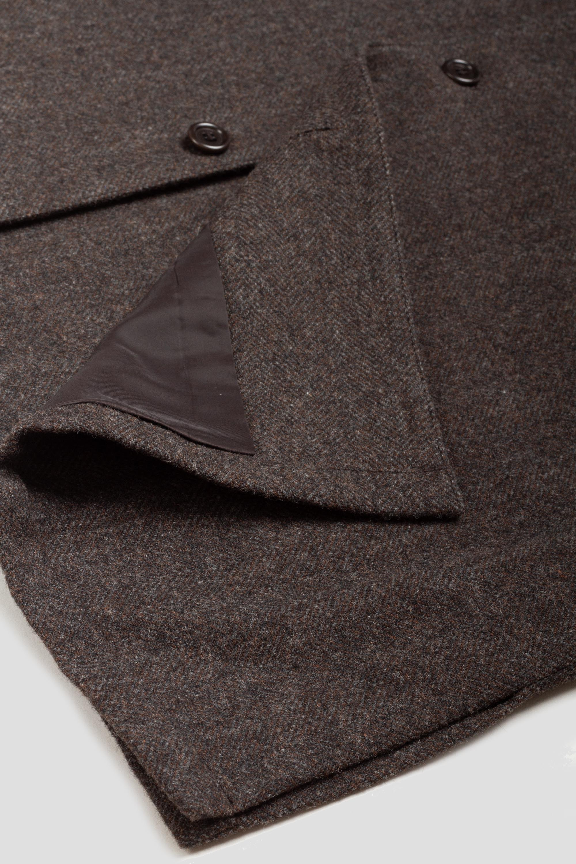 Wool Shirt Dark Brown